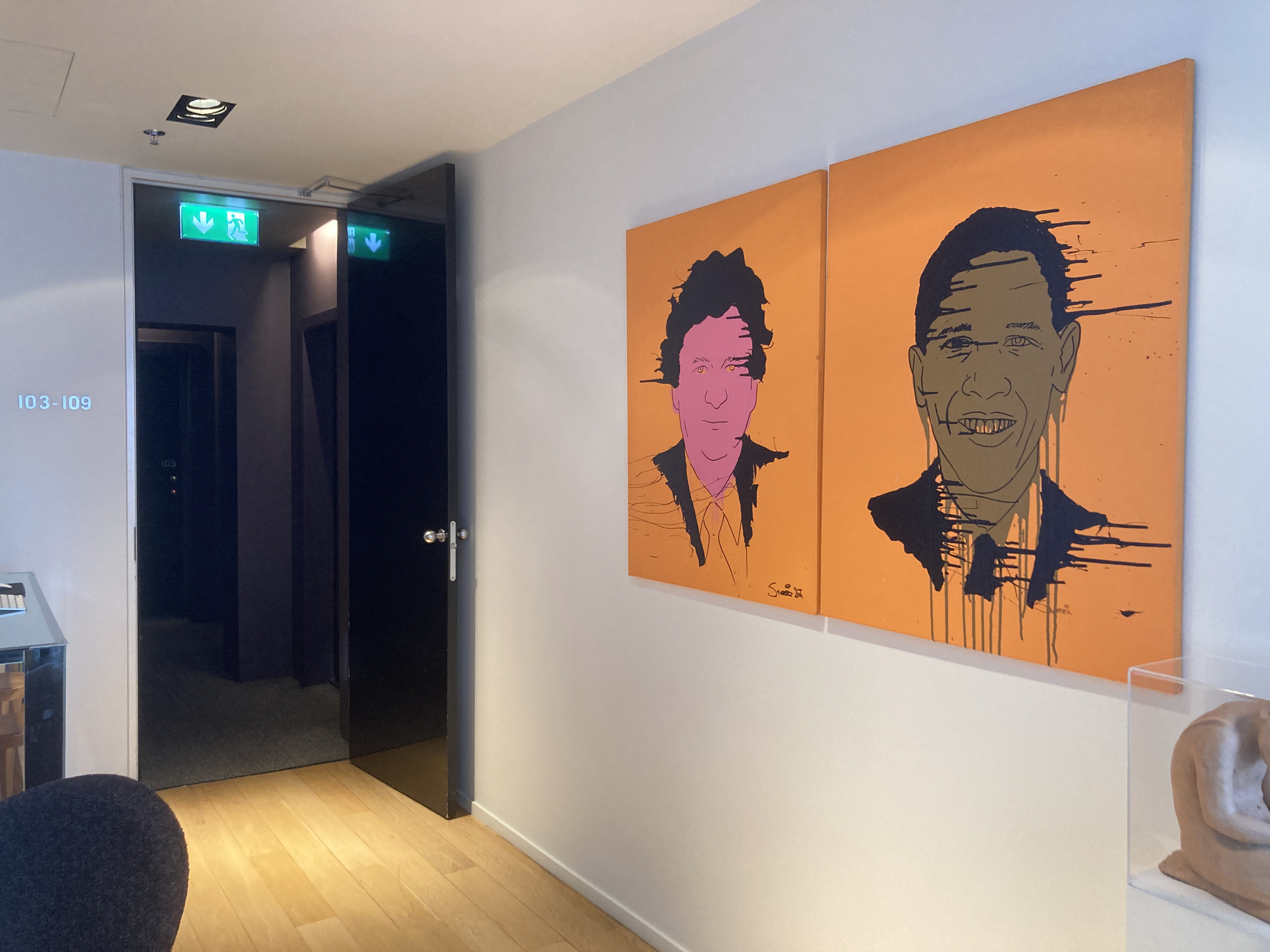 101 Hotel Reykjavik lobby art