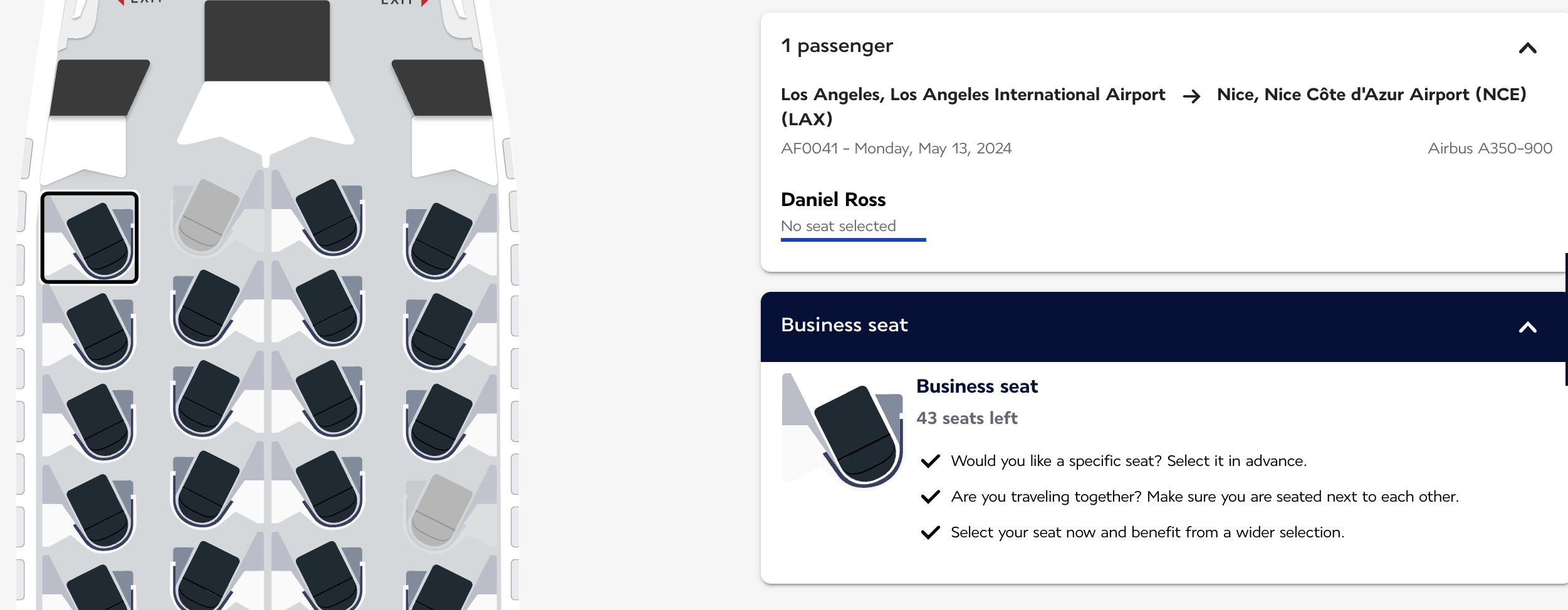Air France LA to Nice Air France LA to Nice