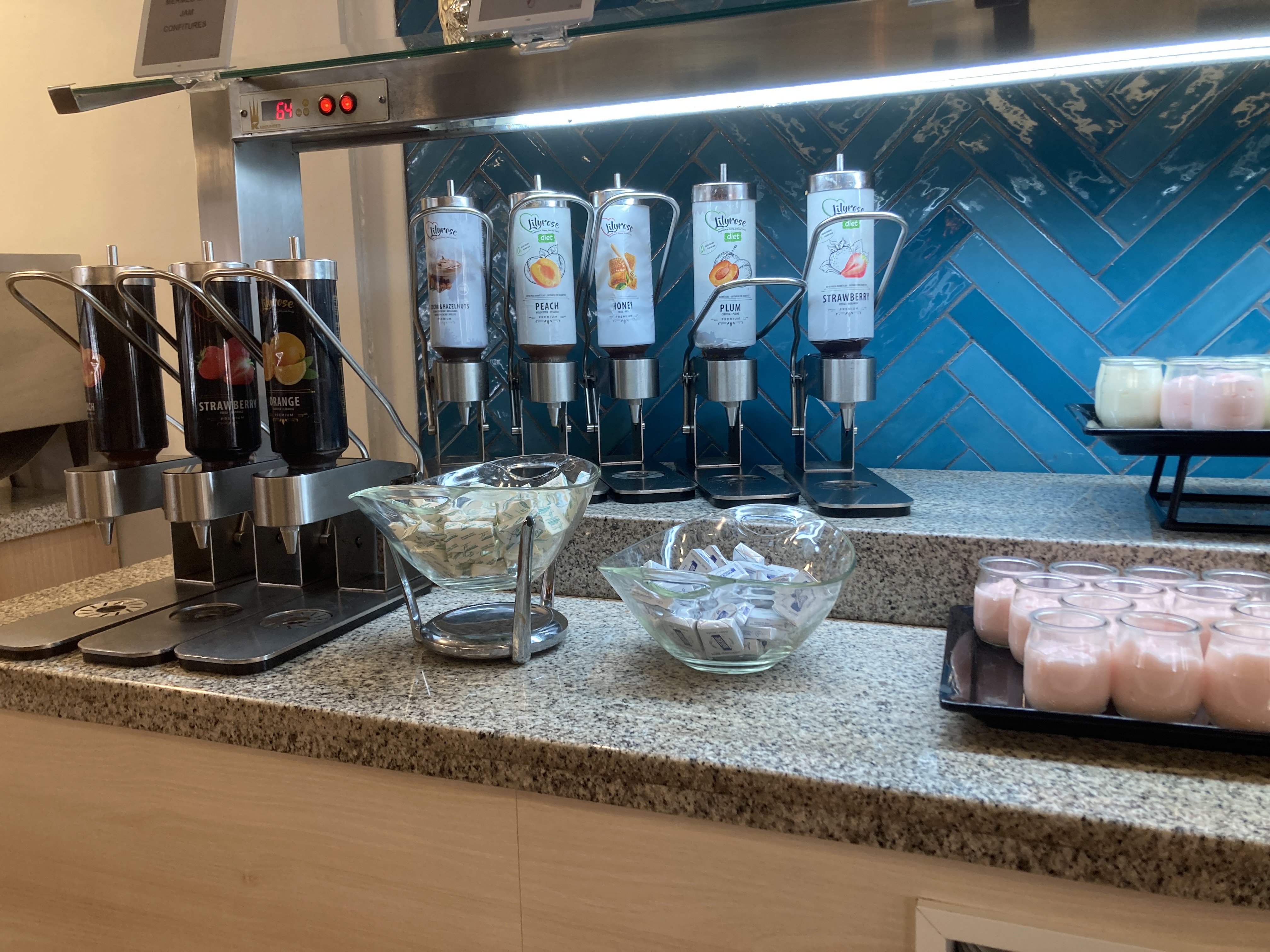 AluaSoul Costa Malaga Terra restaurant jam dispensers