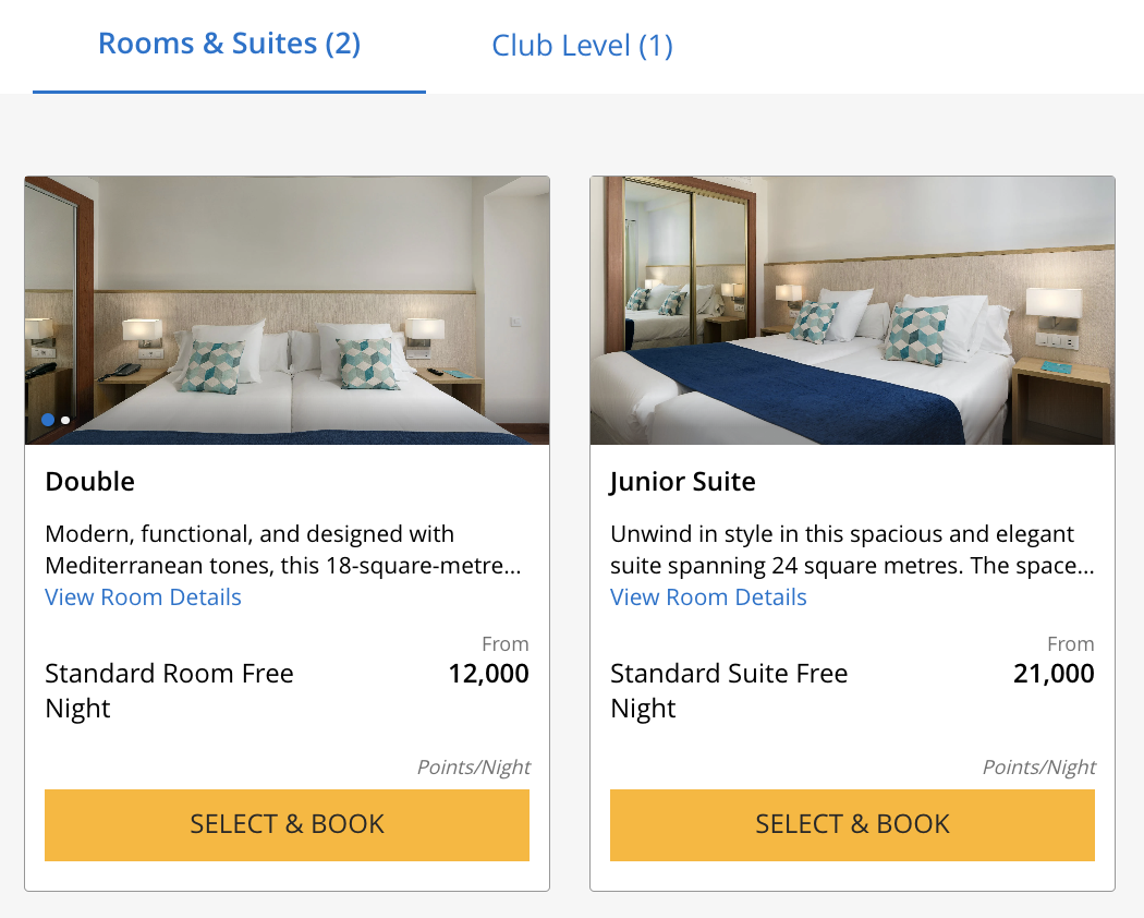AluaSoul Costa Malaga points pricing