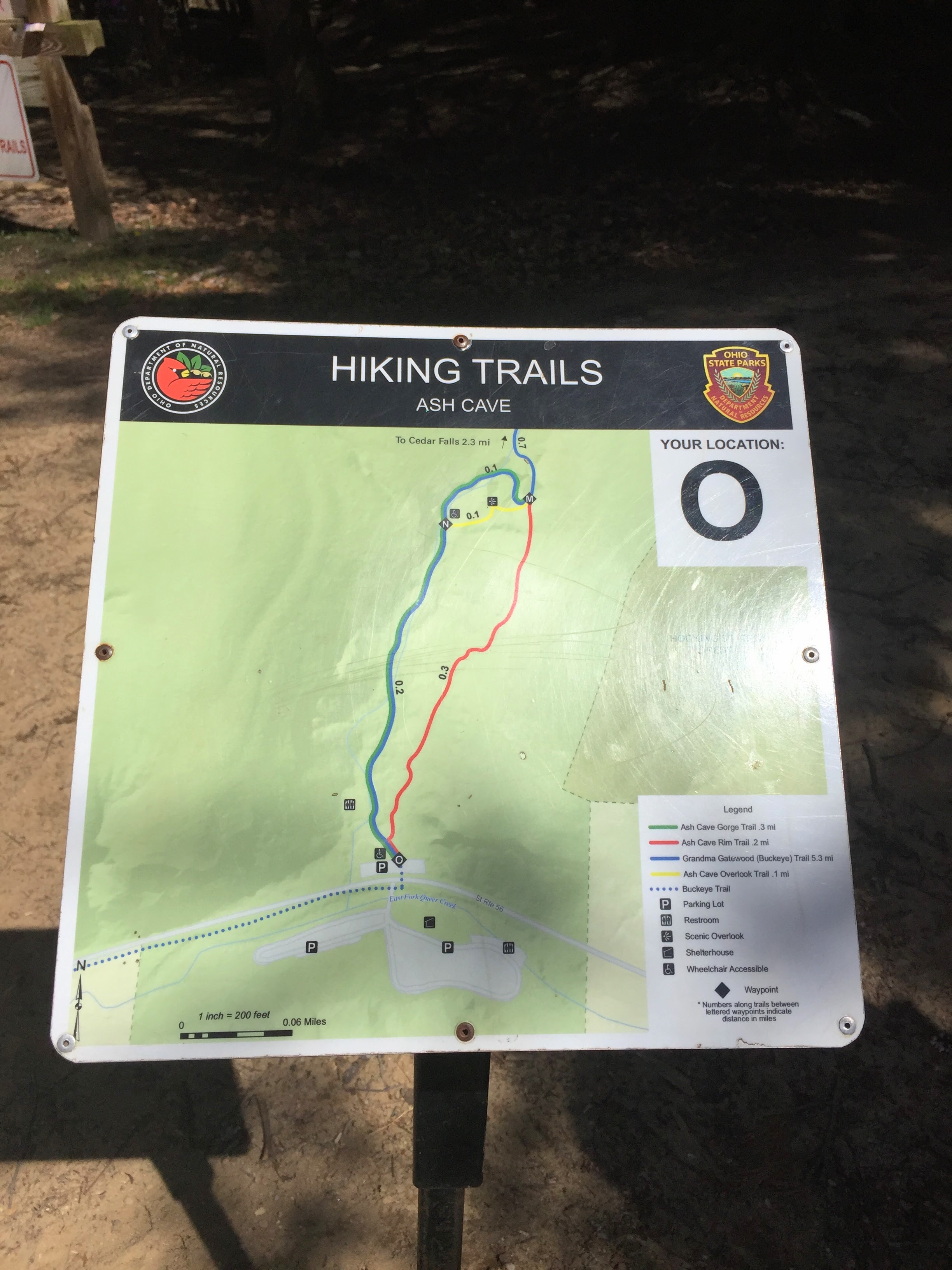 Ash Cave Trail Map at Hocking Hills Ash Cave Trail Map at Hocking Hills