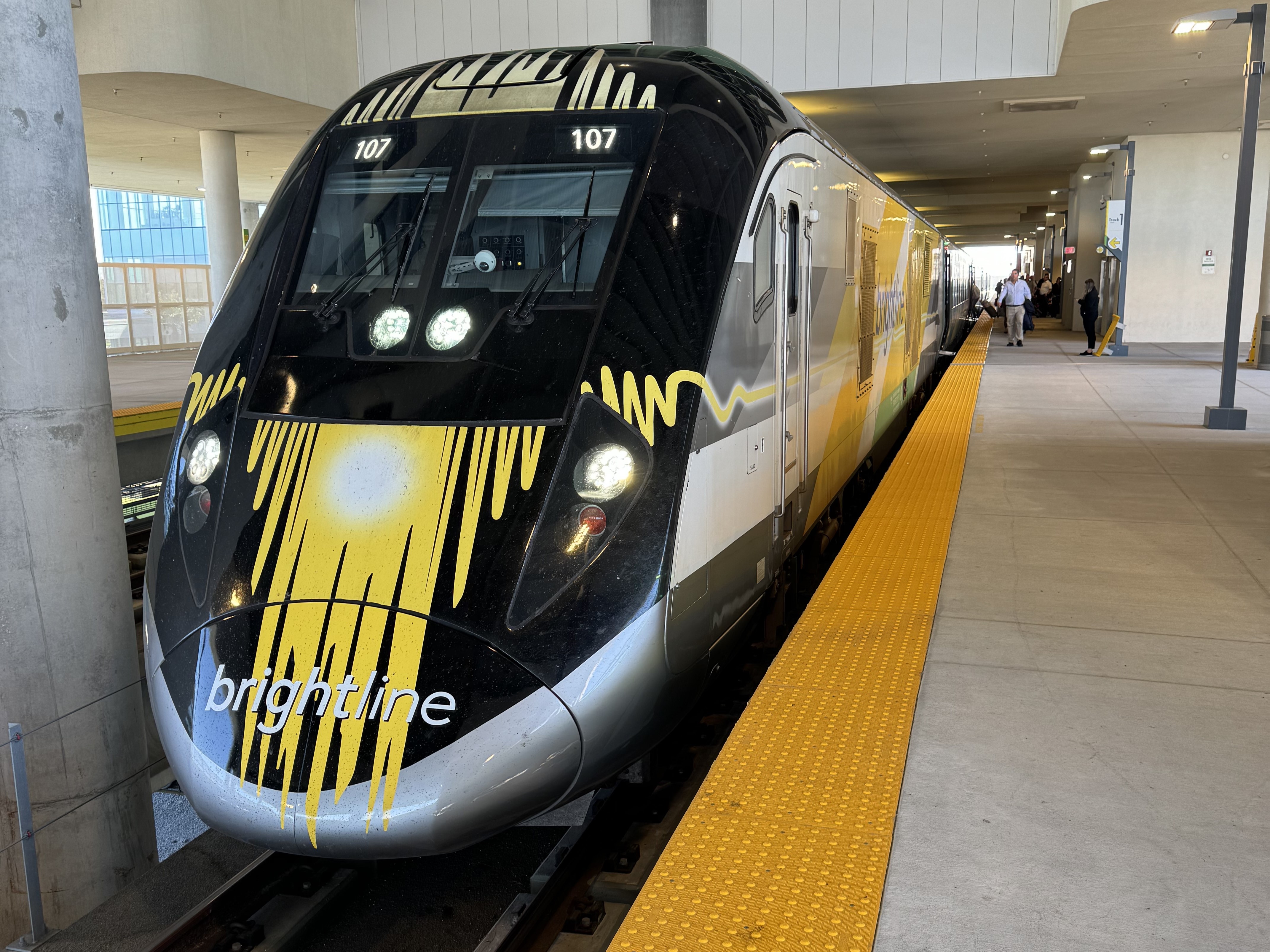Brightline Train front Brightline Train front
