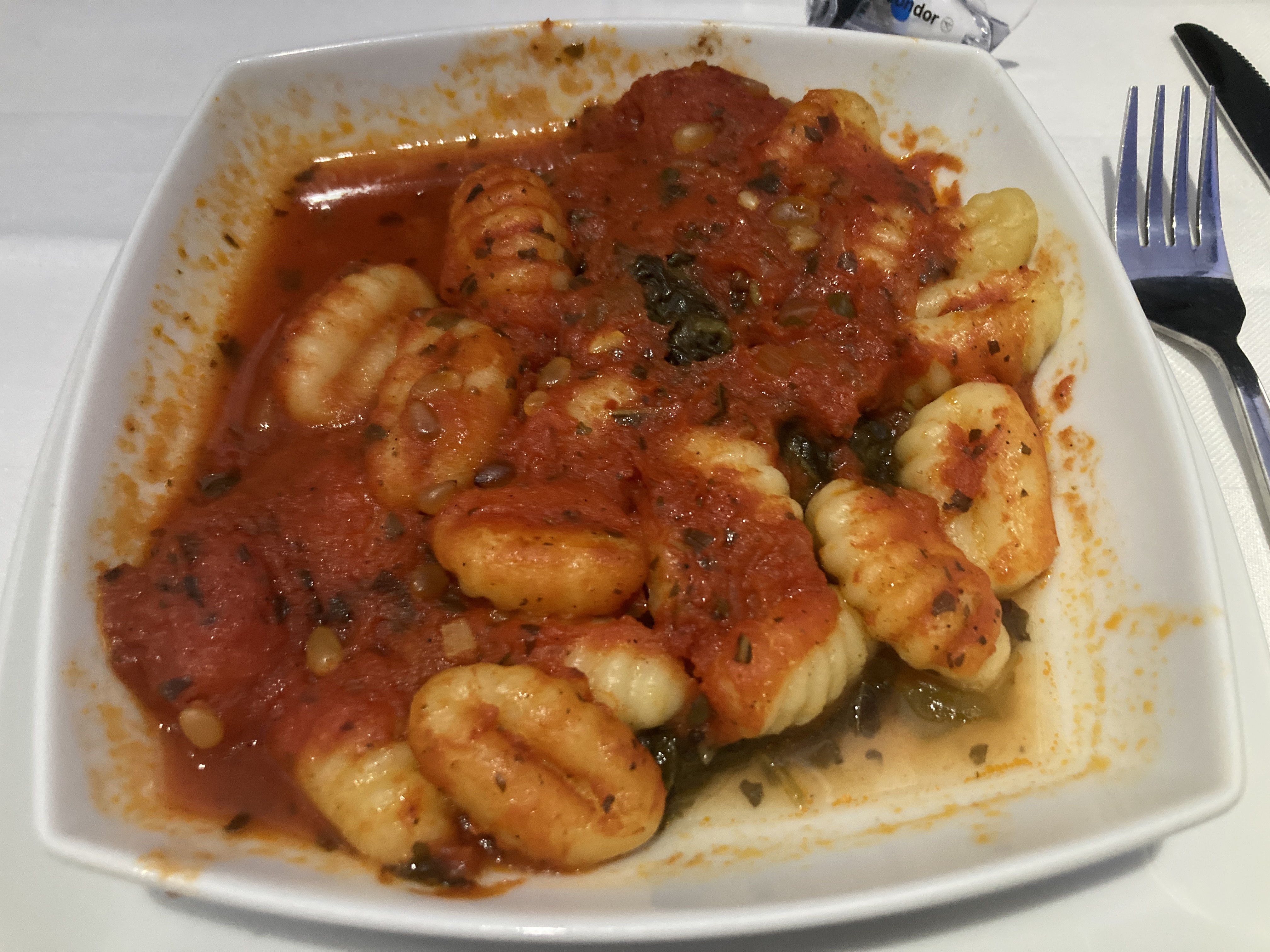 Condor A330 900neo business class gnocchi Condor A330 900neo business class gnocchi
