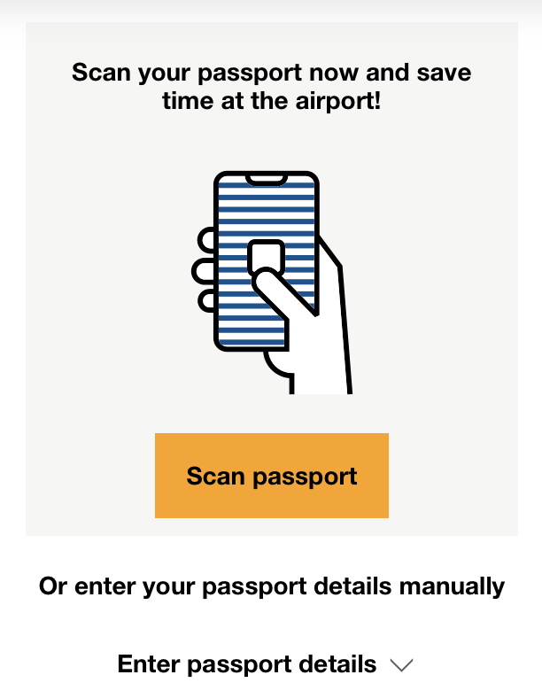 Condor A330 900neo business class mobile check in passport scan Condor A330 900neo business class mobile check in passport scan