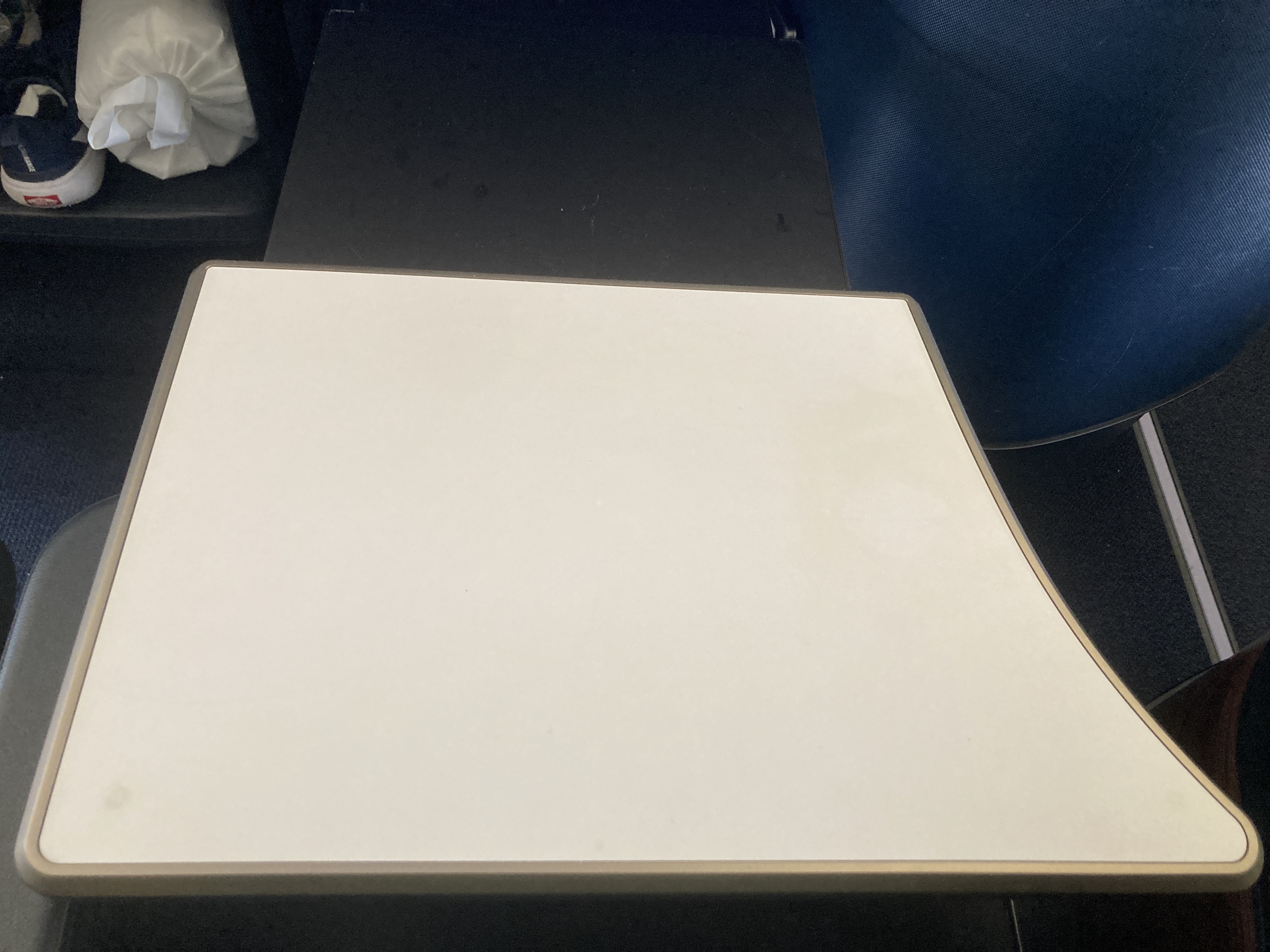Condor A330 900neo business class tray table extended Condor A330 900neo business class tray table extended