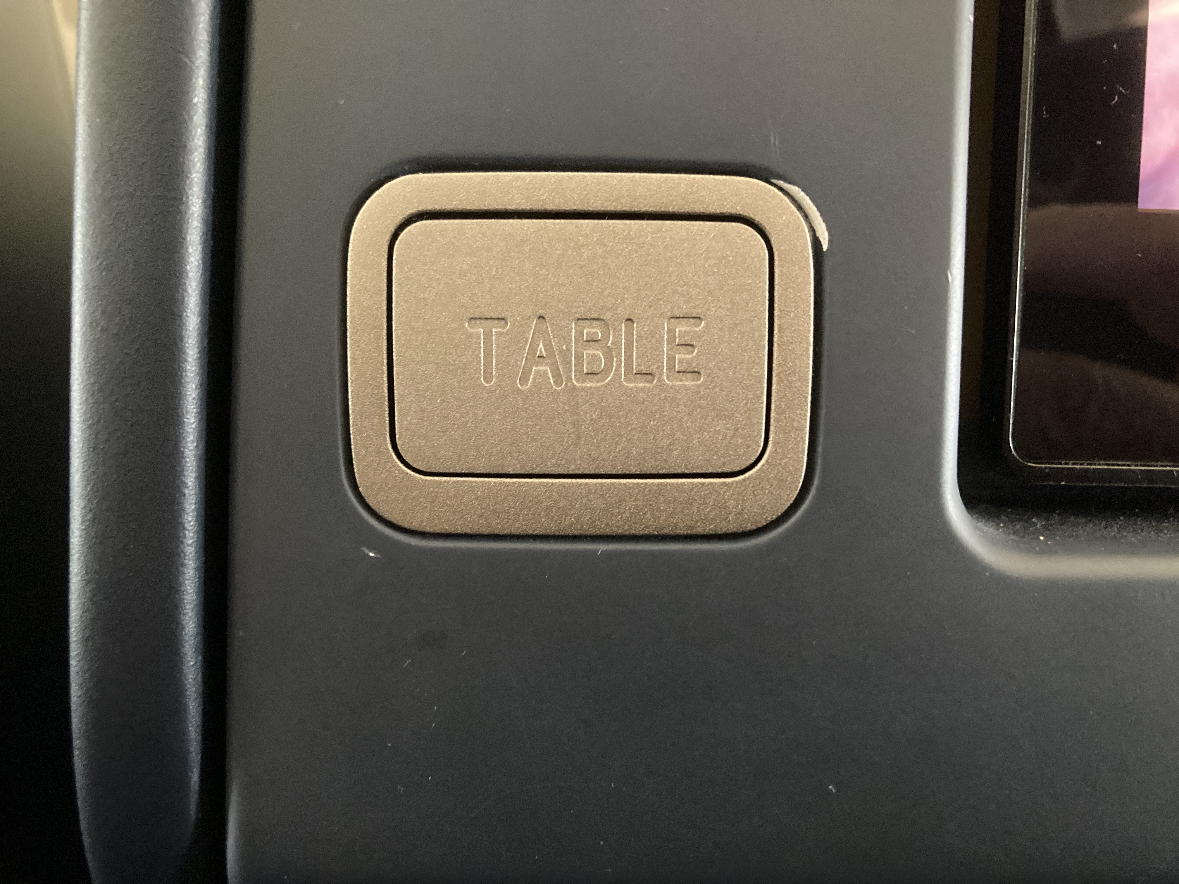 Condor A330 900neo business class tray table release Condor A330 900neo business class tray table release