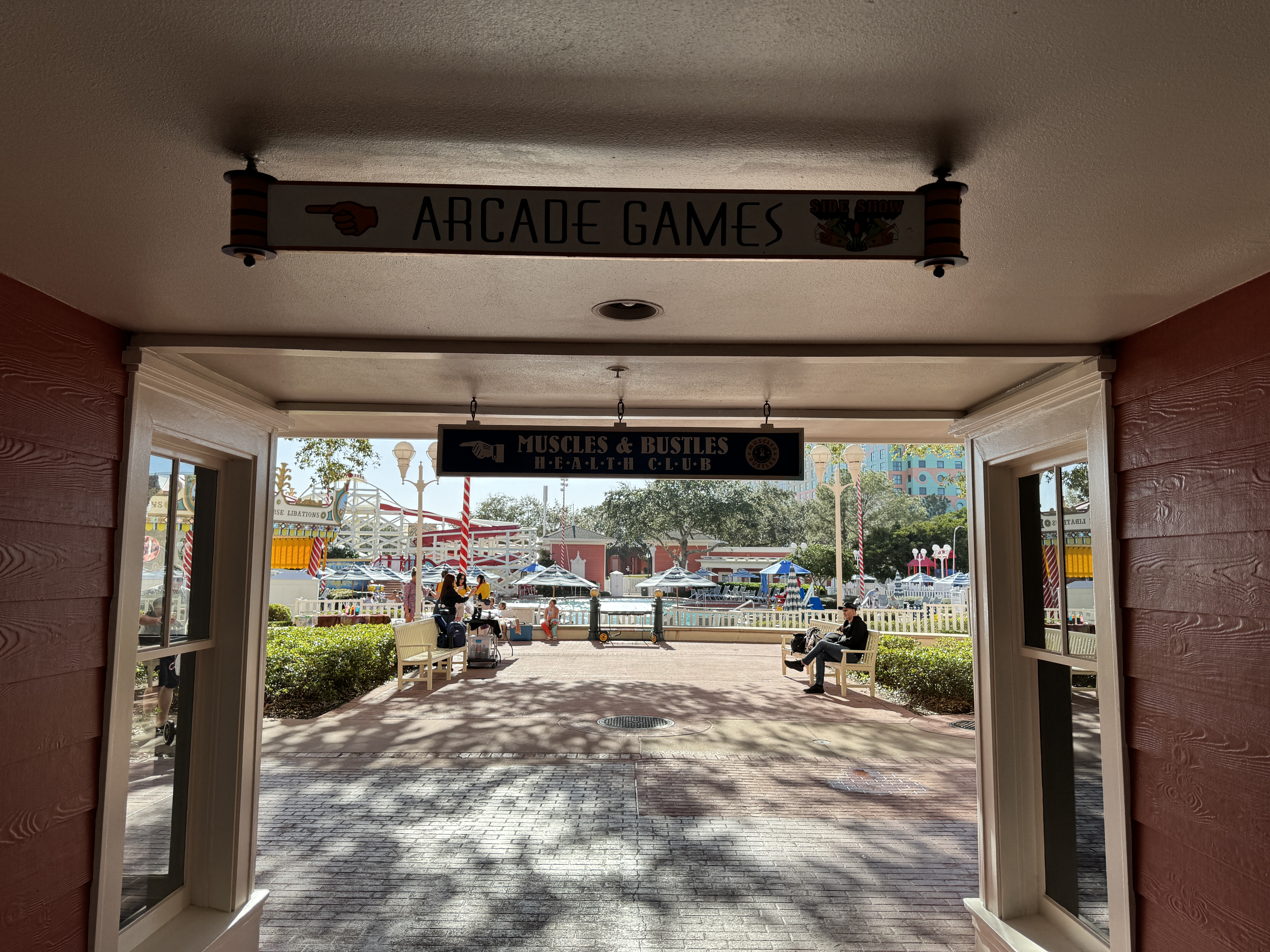 Disneys BoardWalk Inn Arcade sign Disneys BoardWalk Inn Arcade sign