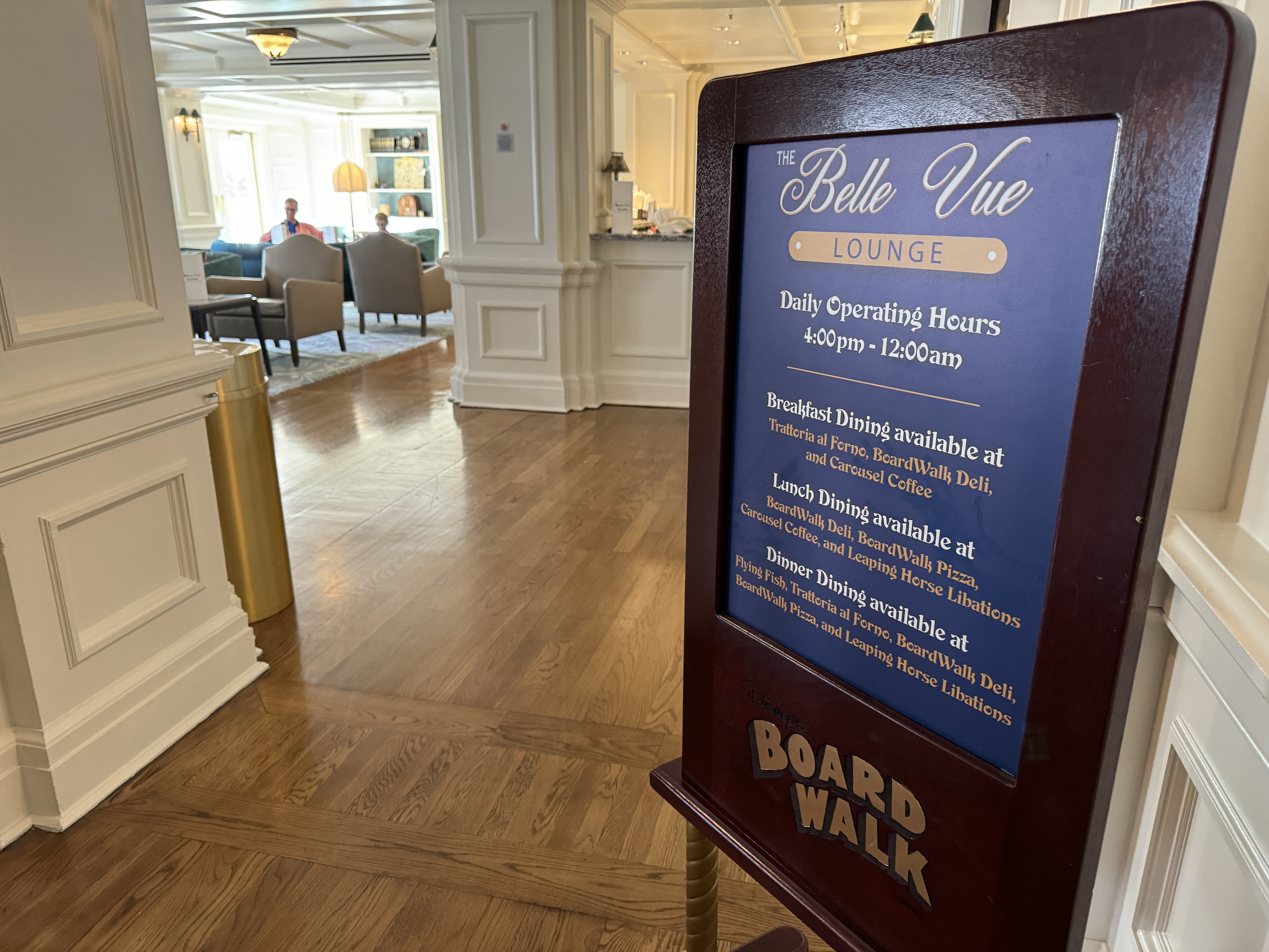 Disneys BoardWalk Inn Belle Vue Sign Disneys BoardWalk Inn Belle Vue Sign