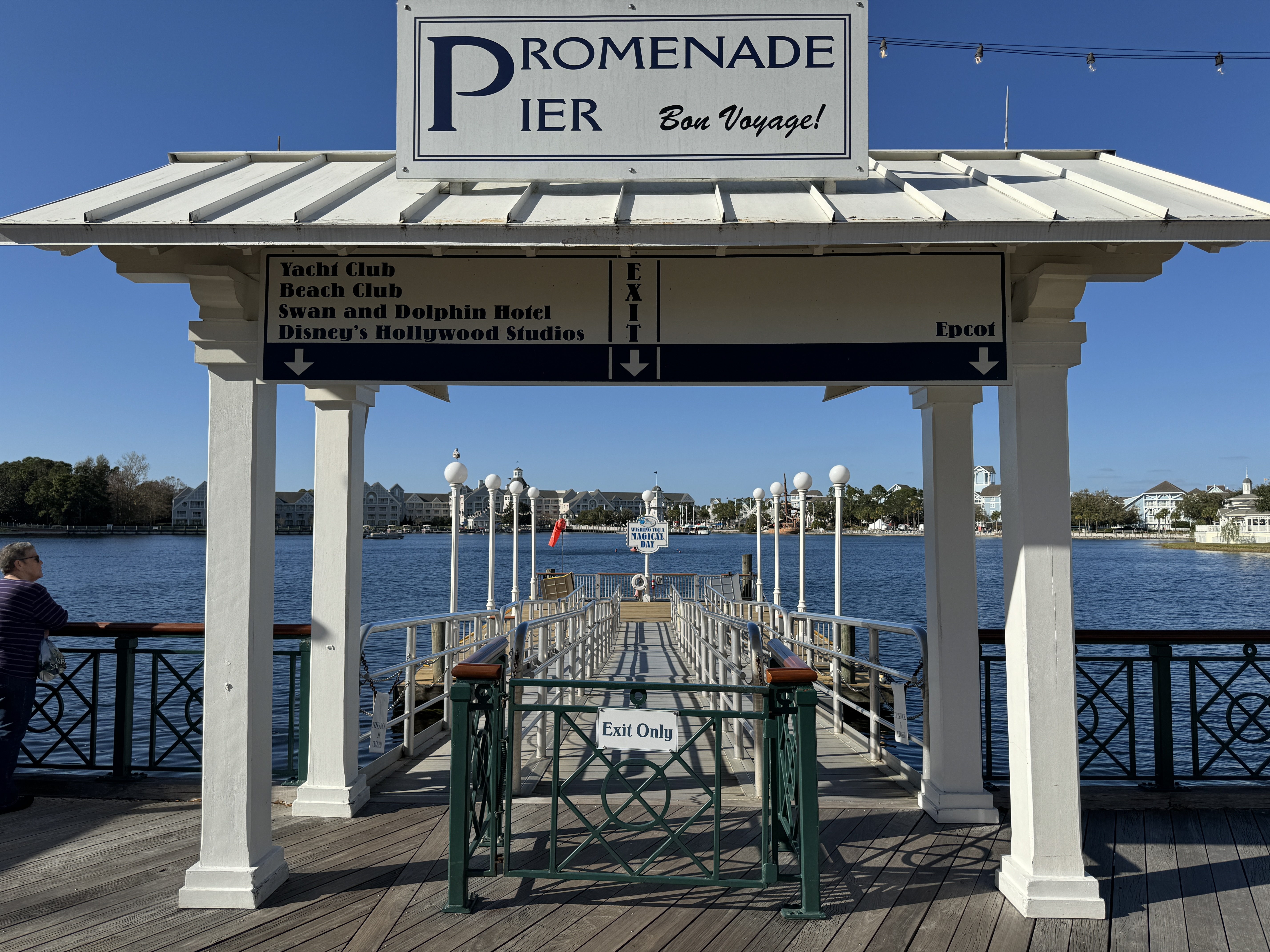 Disneys BoardWalk Inn Boat Transportation Sign Disneys BoardWalk Inn Boat Transportation Sign
