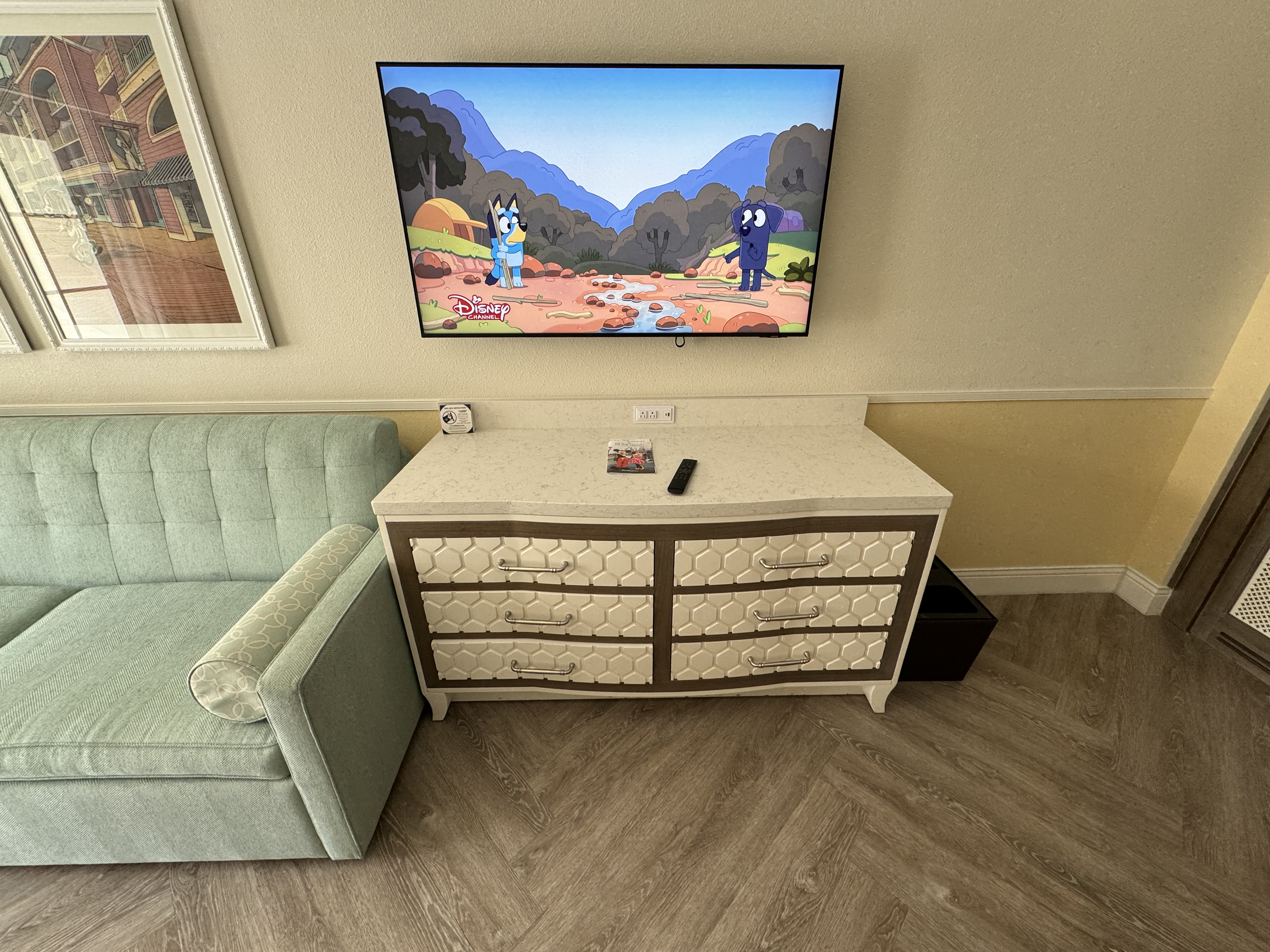 Disneys BoardWalk Inn Dresser and TV Disneys BoardWalk Inn Dresser and TV