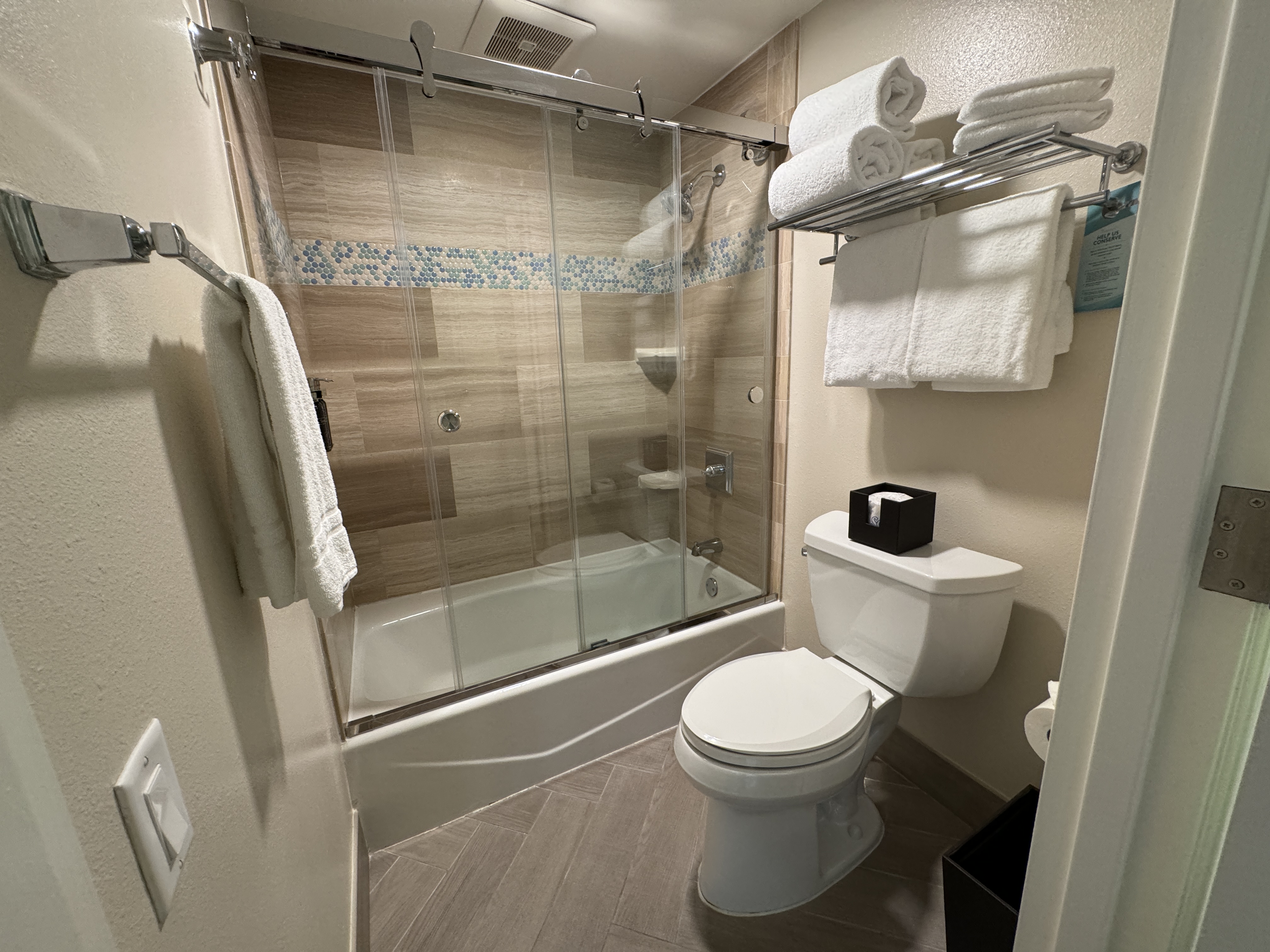 Disneys BoardWalk Inn Shower Toilet Room Disneys BoardWalk Inn Shower Toilet Room