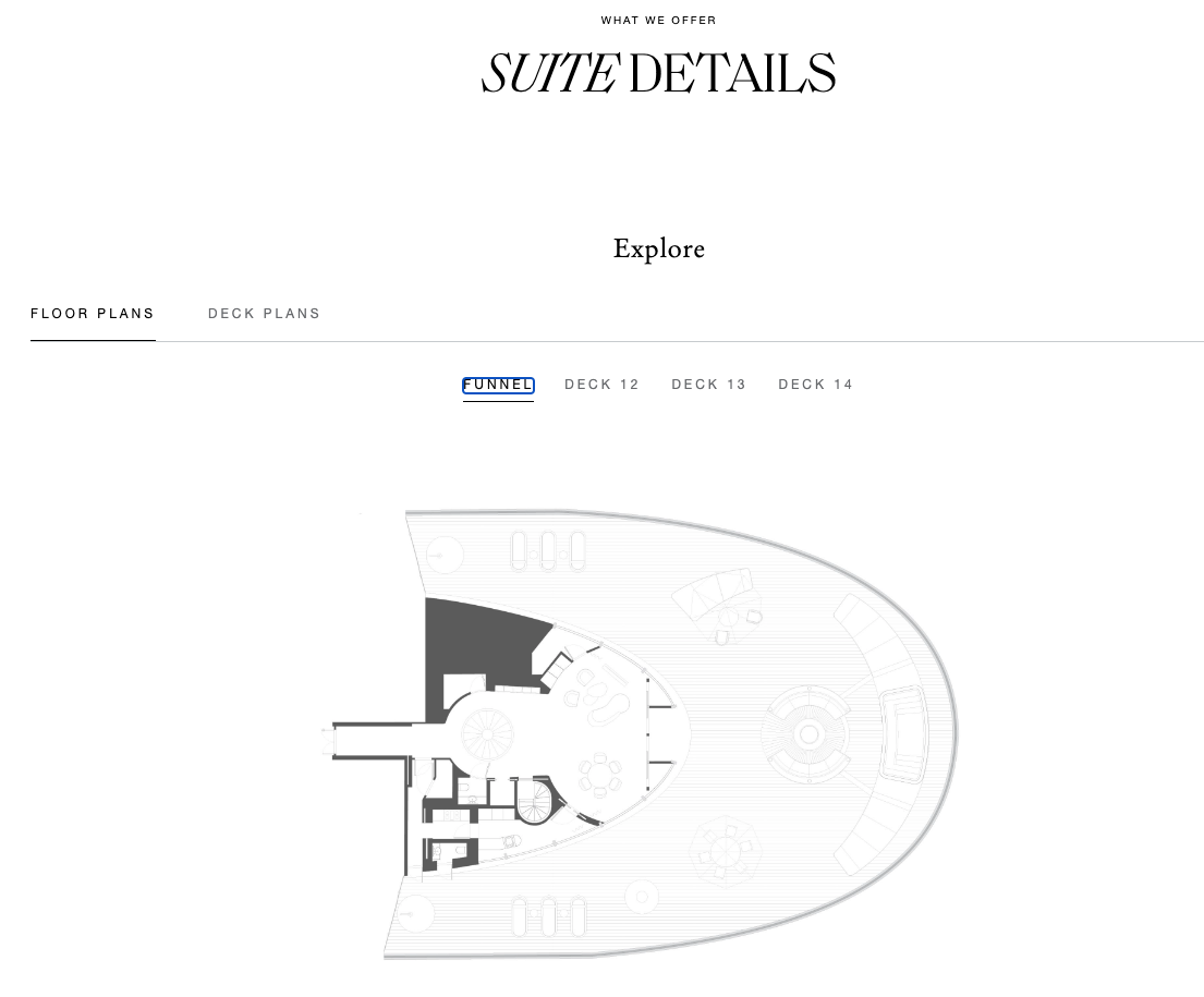 Four Seasons Yacht Funnel Suite Floor Plan