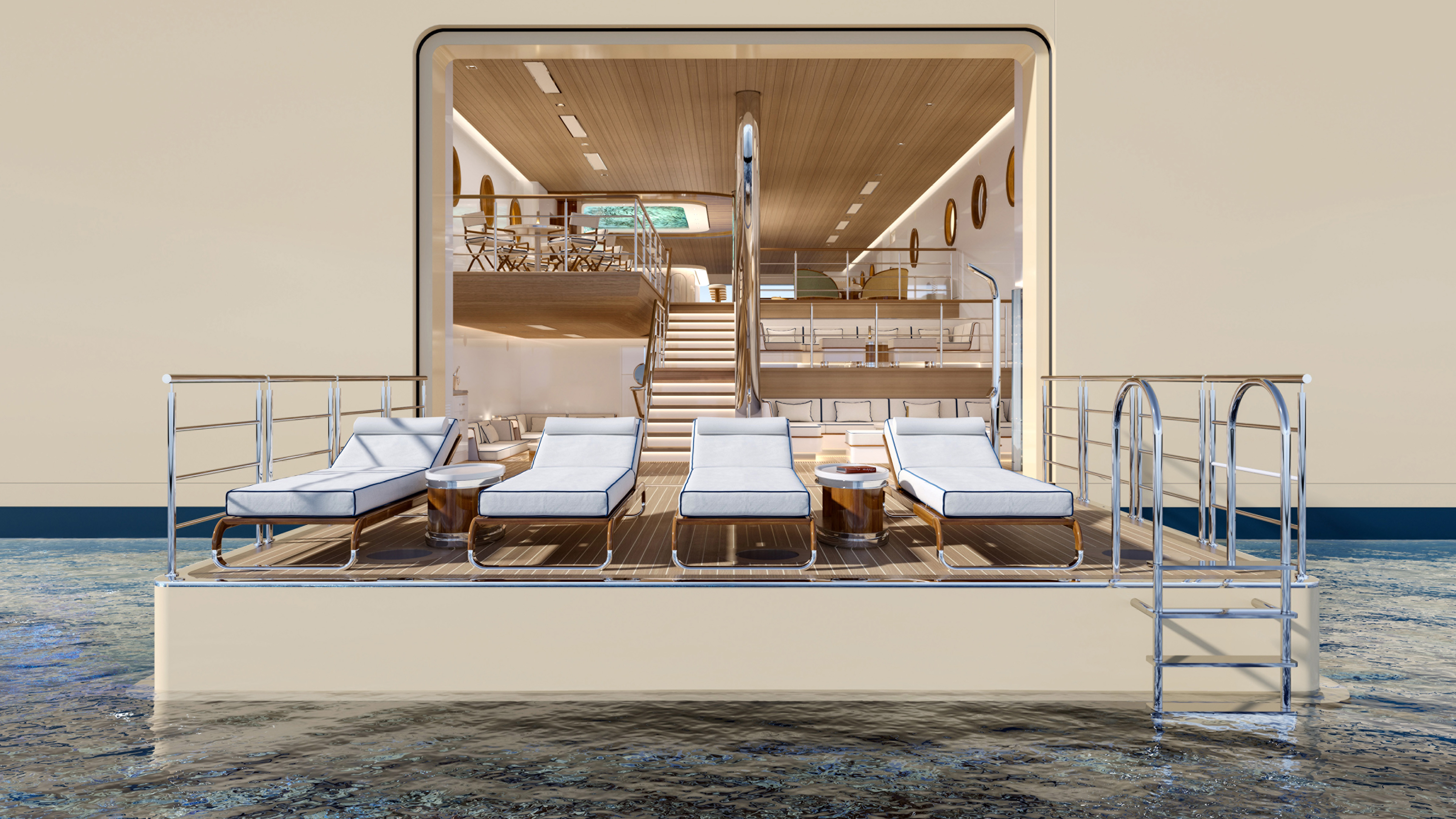Four Seasons yacht transverse marina