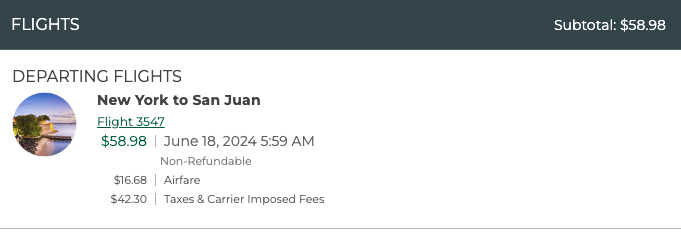 Frontier JFK to San Juan