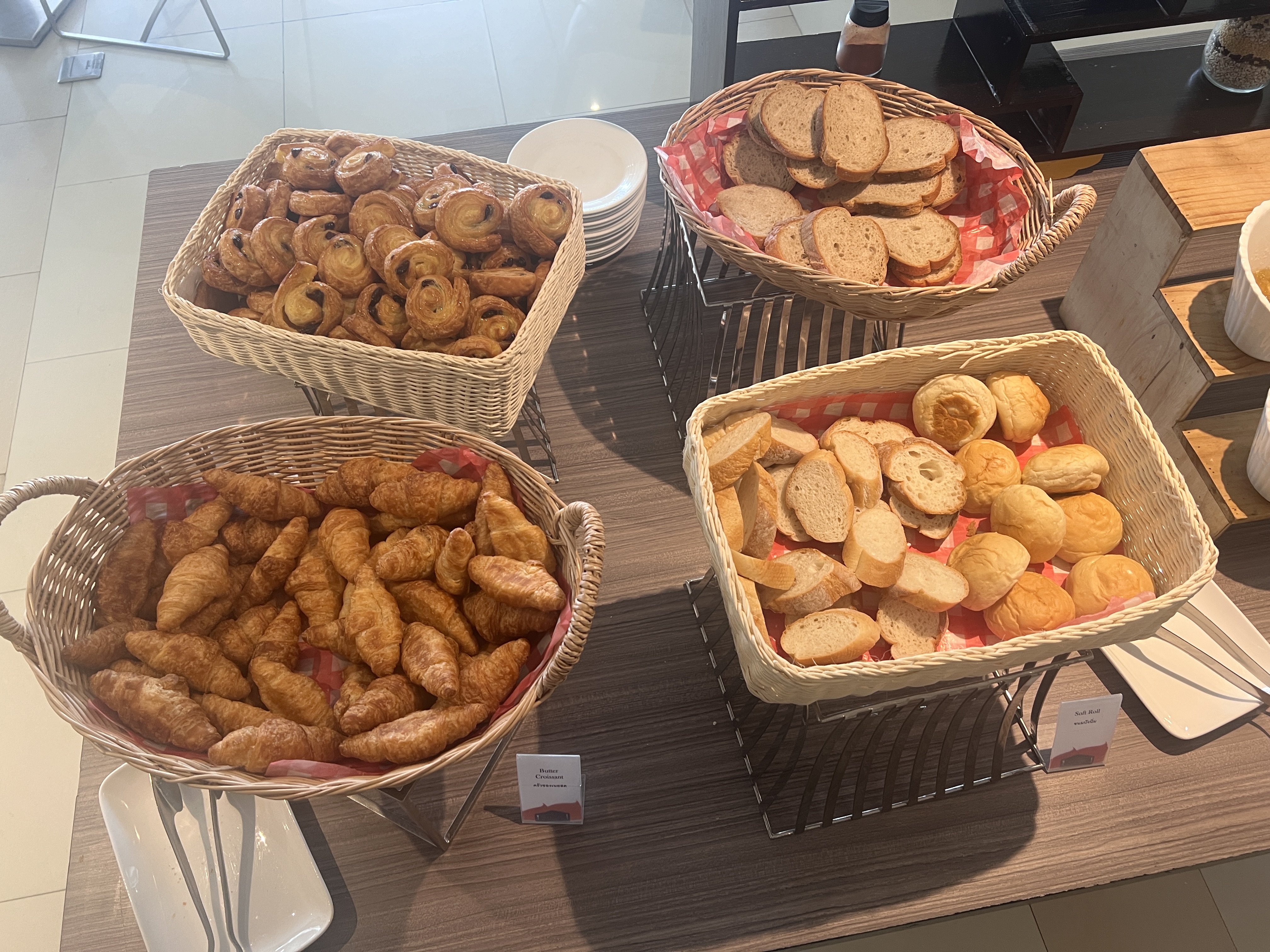 Hilton Garden Inn Bangkok Silom breakfast pastries
