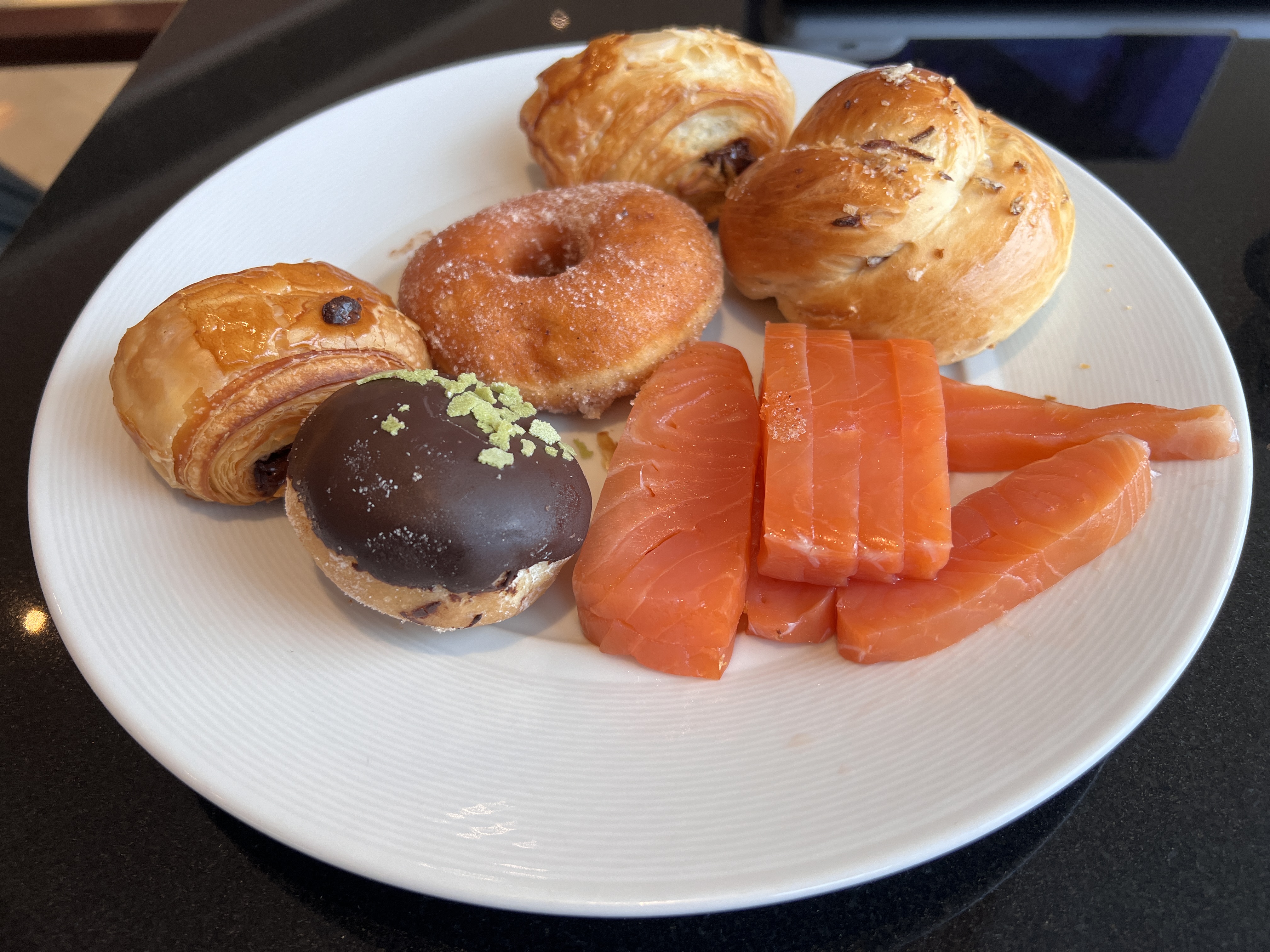 Hyatt Regency Hong Kong Sha Tin Regency Club breakfast plate