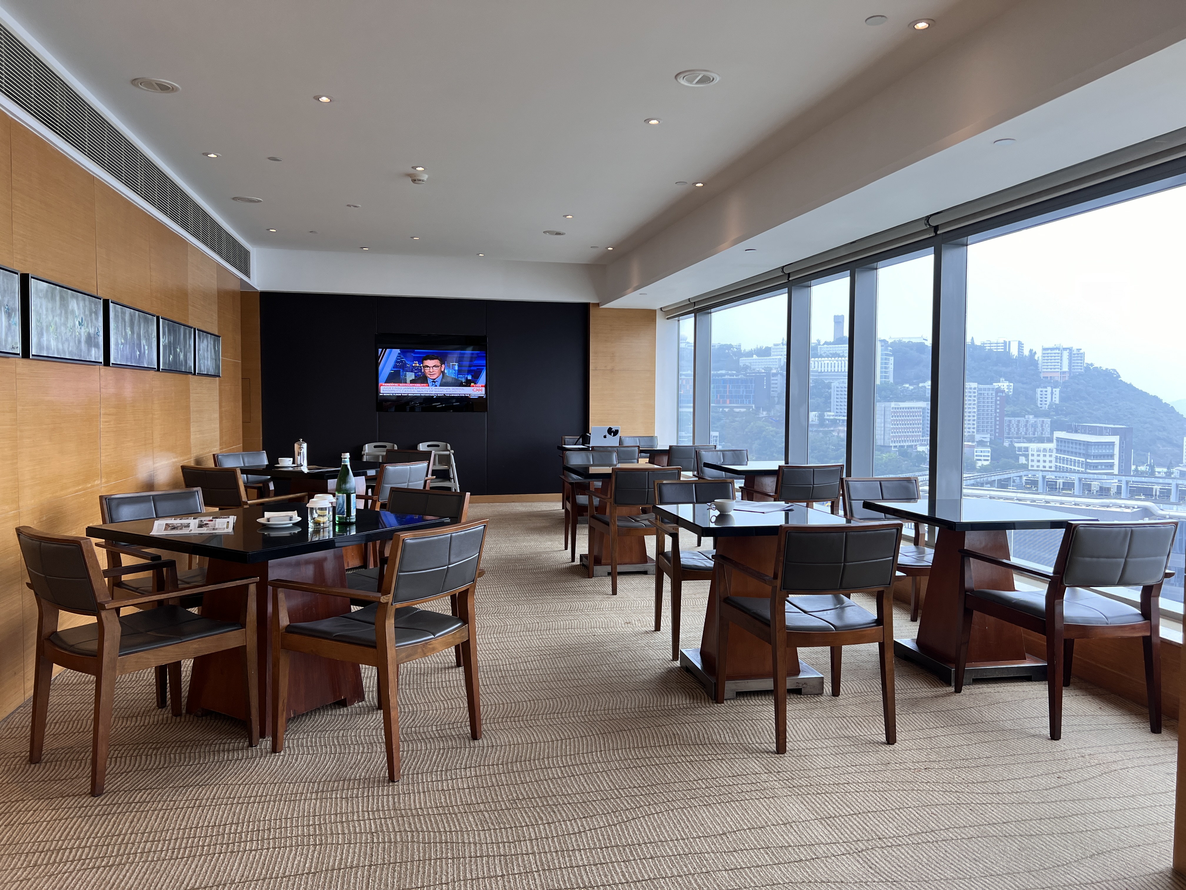 Hyatt Regency Hong Kong Sha Tin Regency Club dining tables area