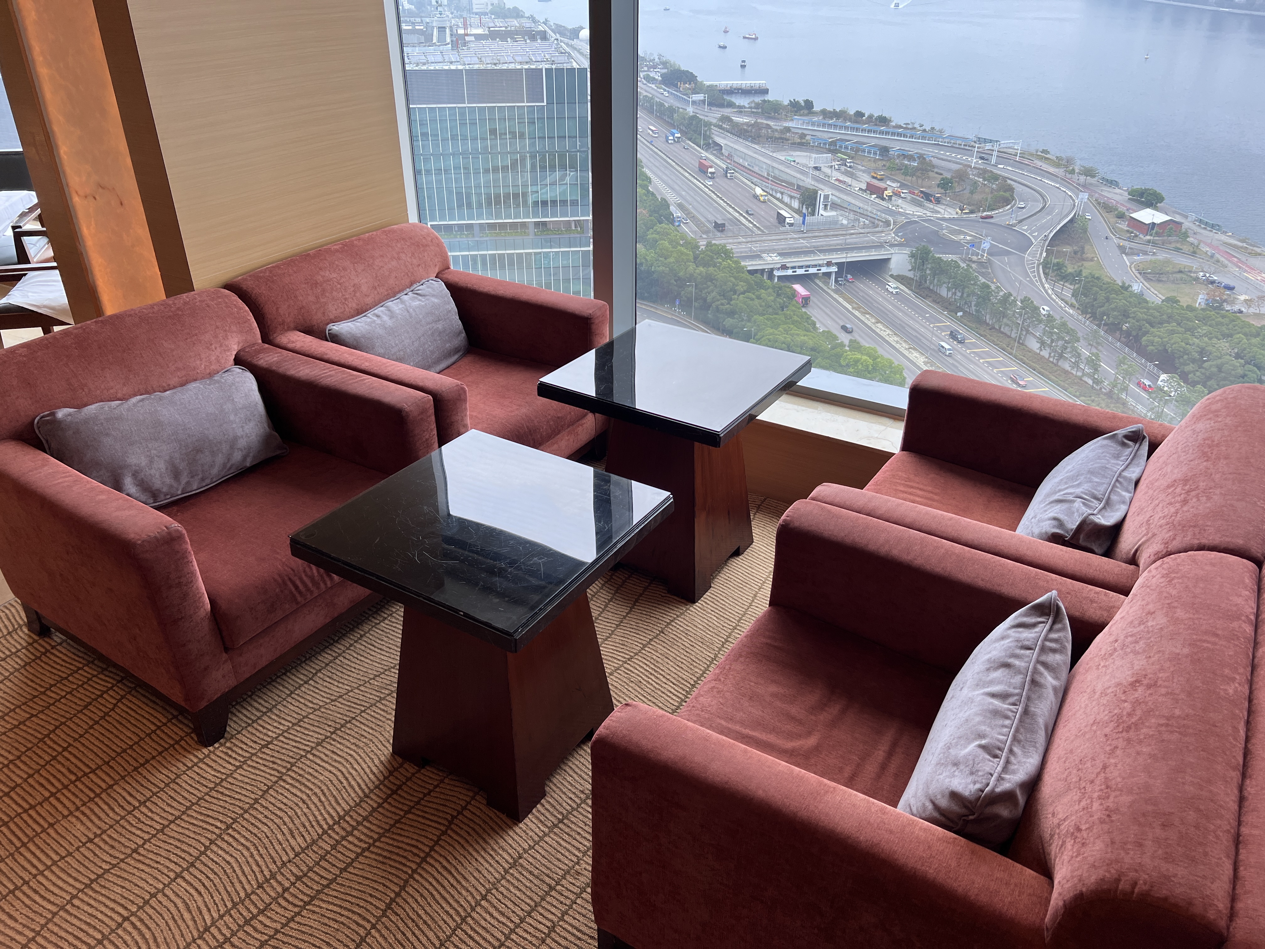 Hyatt Regency Hong Kong Sha Tin Regency Club seating section