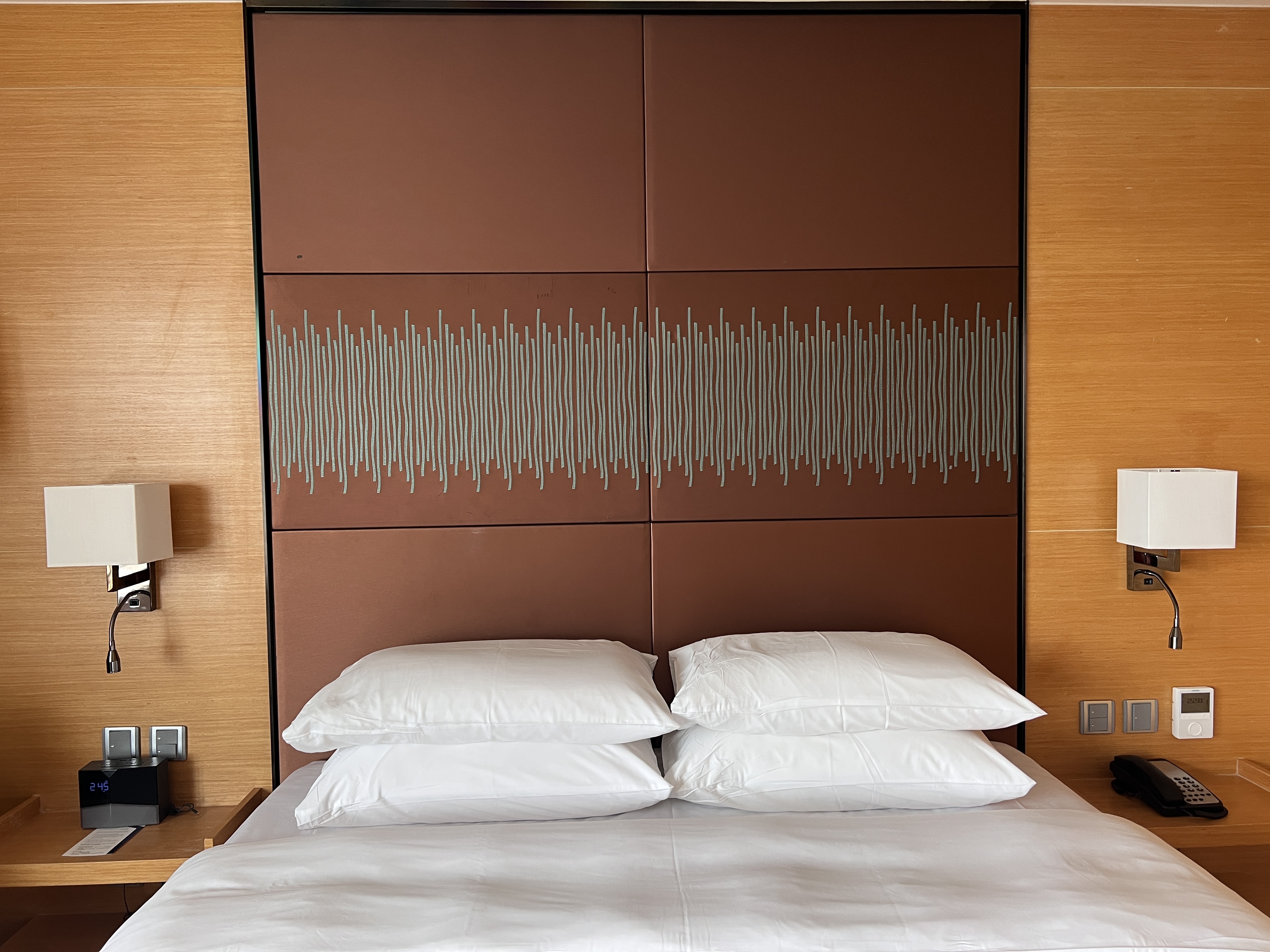Hyatt Regency Hong Kong Sha Tin headboard and pillows