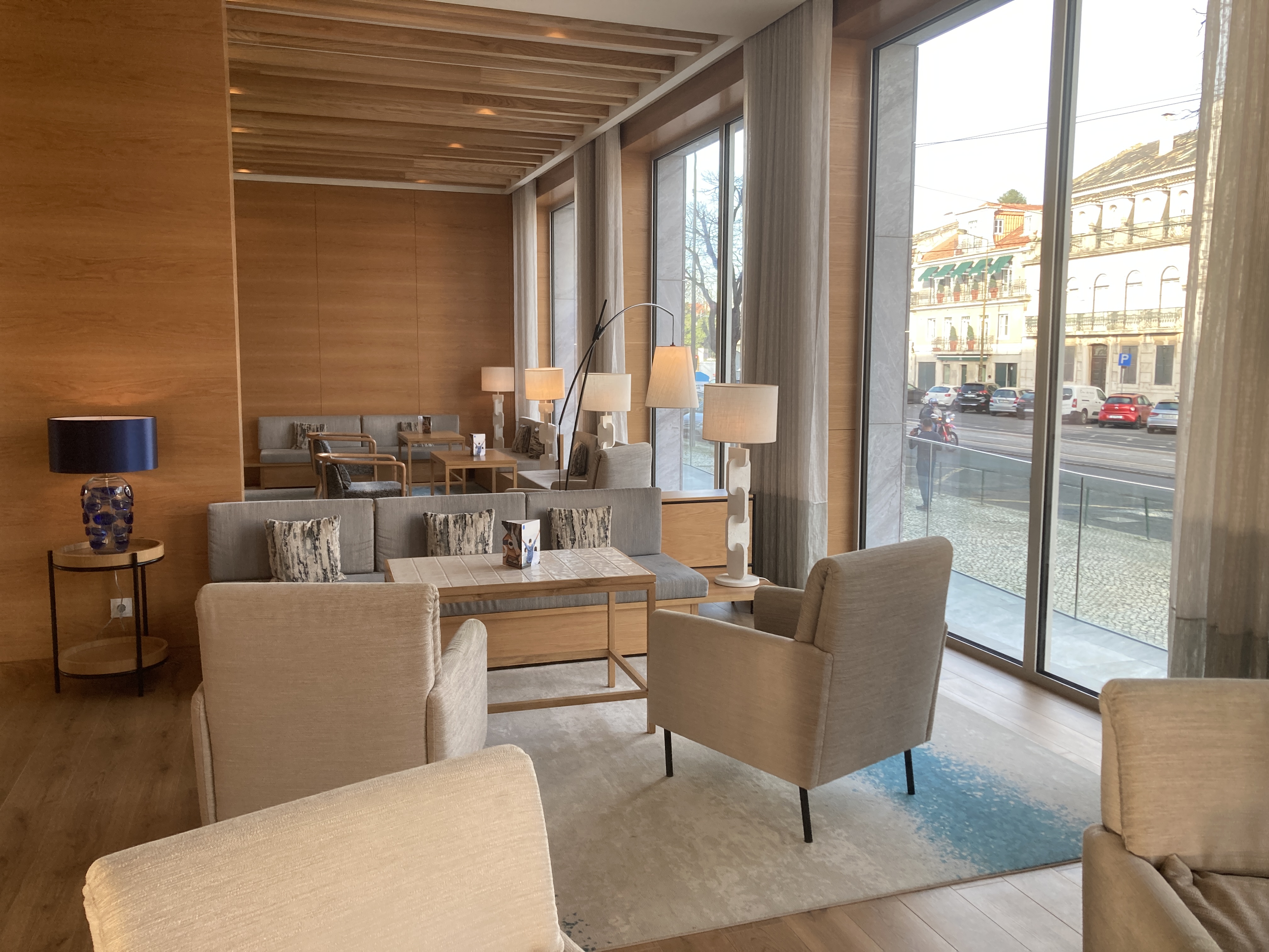 Hyatt Regency Lisbon ground floor window seating Hyatt Regency Lisbon ground floor window seating