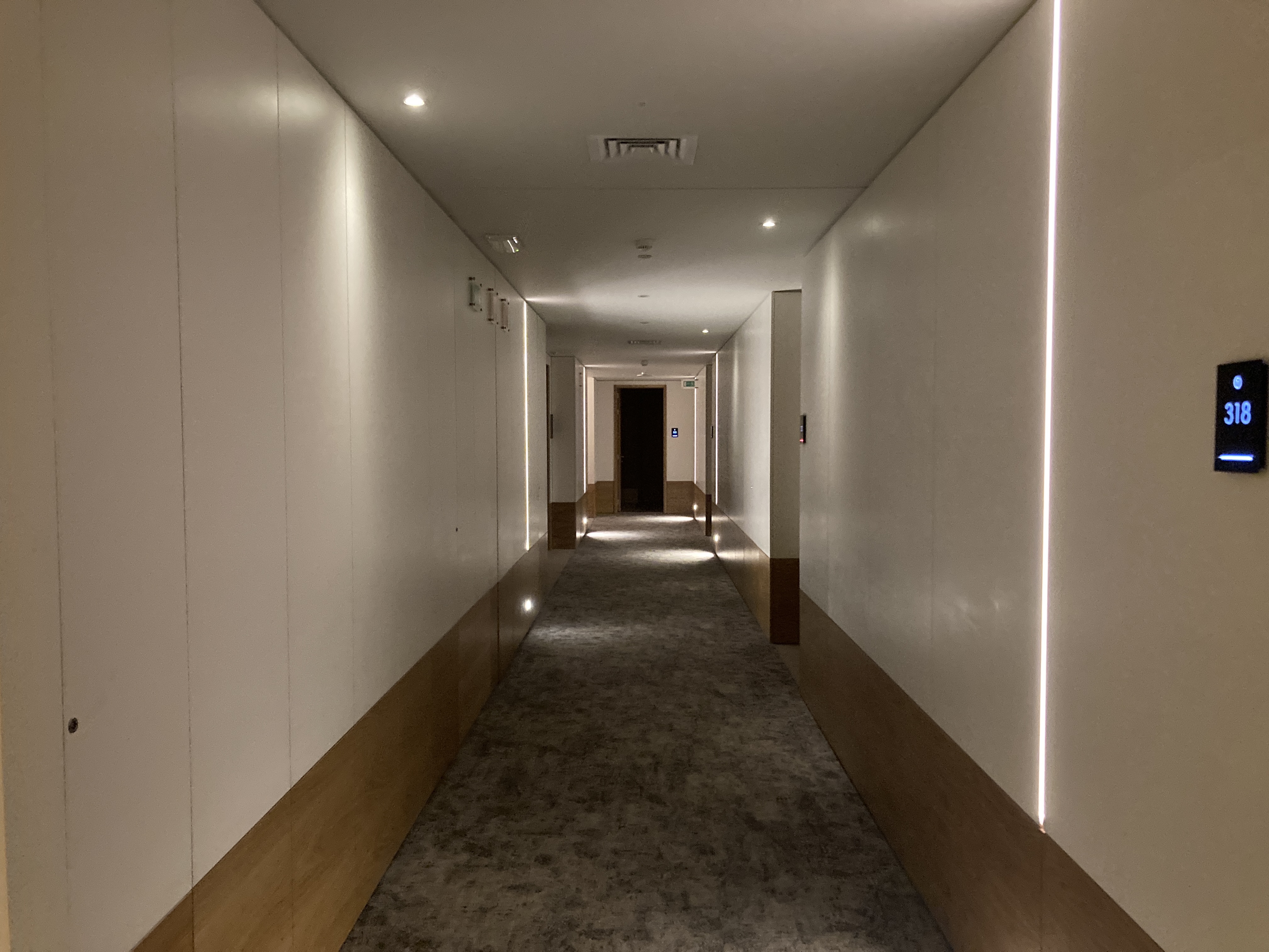 Hyatt Regency Lisbon guest floor hallway Hyatt Regency Lisbon guest floor hallway