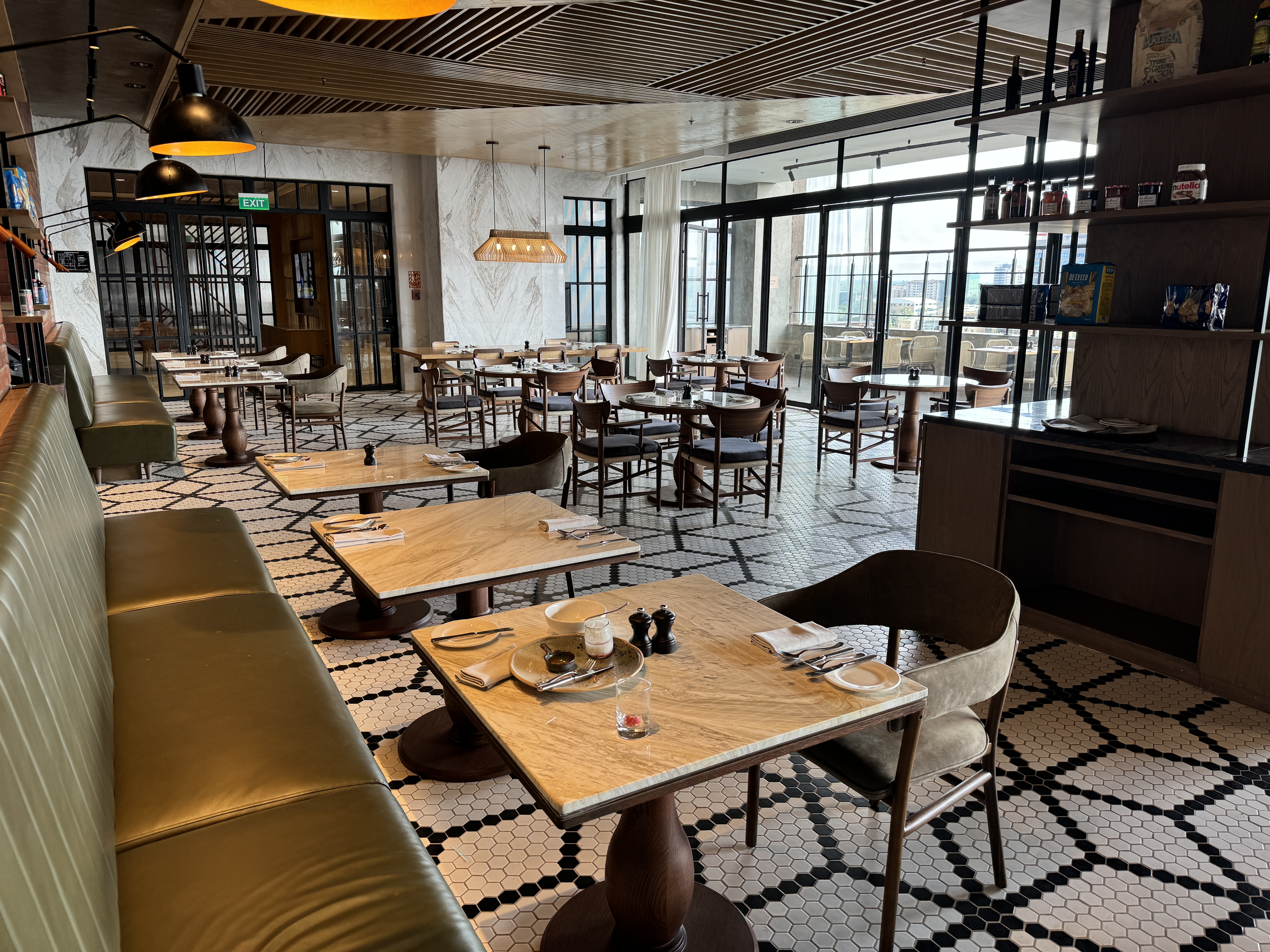 Hyatt Regency Nairobi EAT breakfast side seating