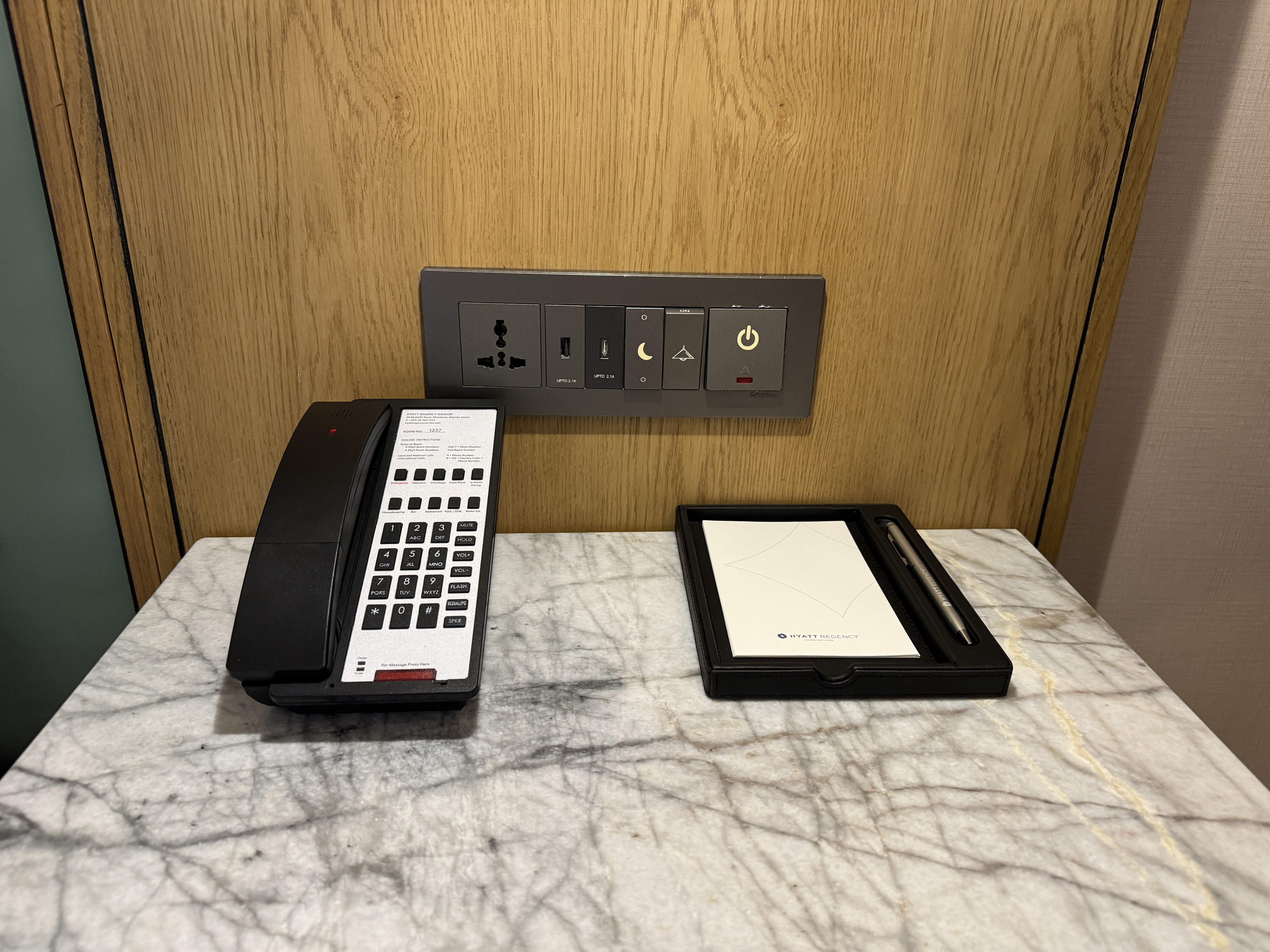 Hyatt Regency Nairobi deluxe suite phone