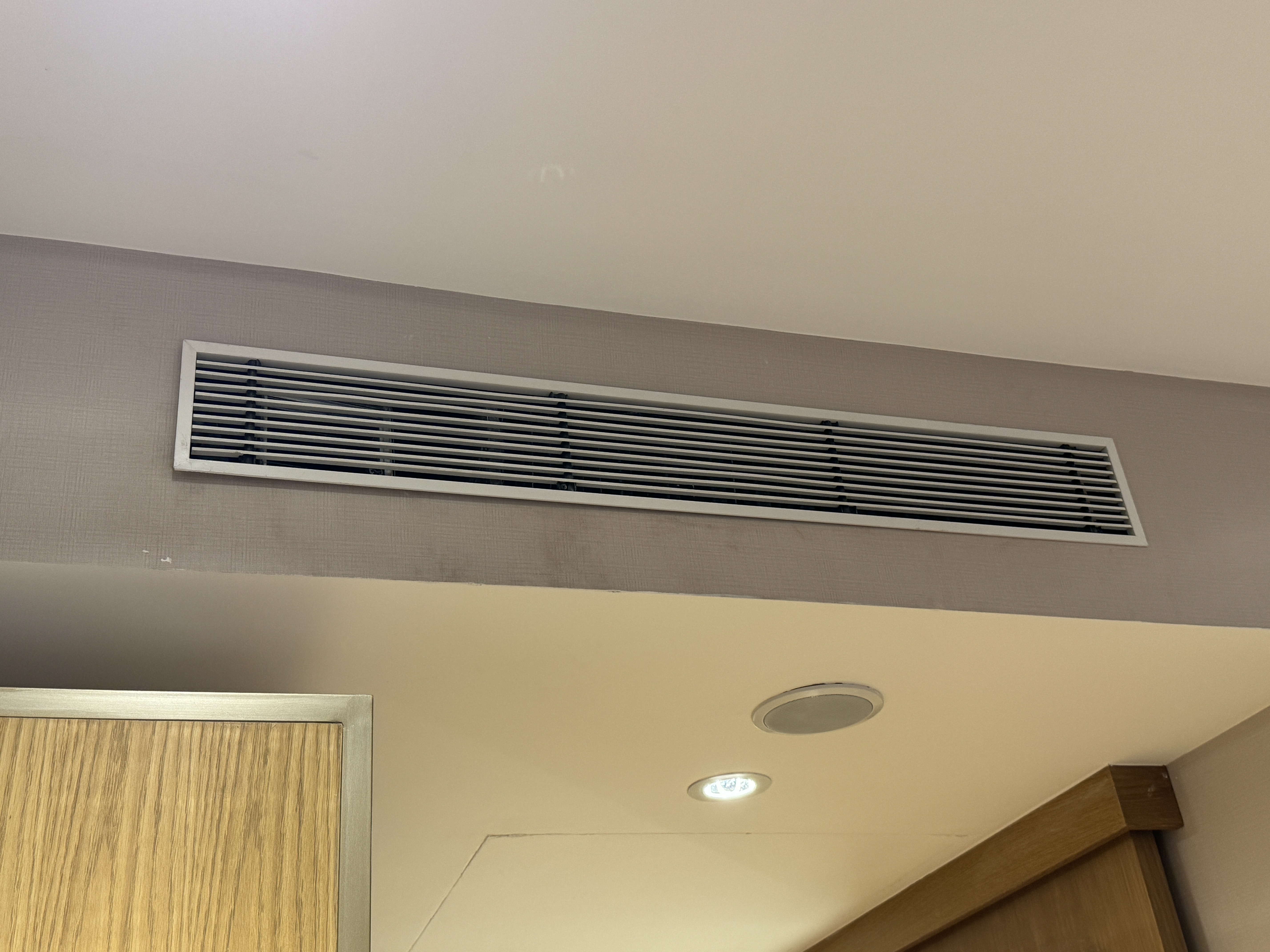 Hyatt Regency Nairobi king bed deluxe AC wallpaper damage