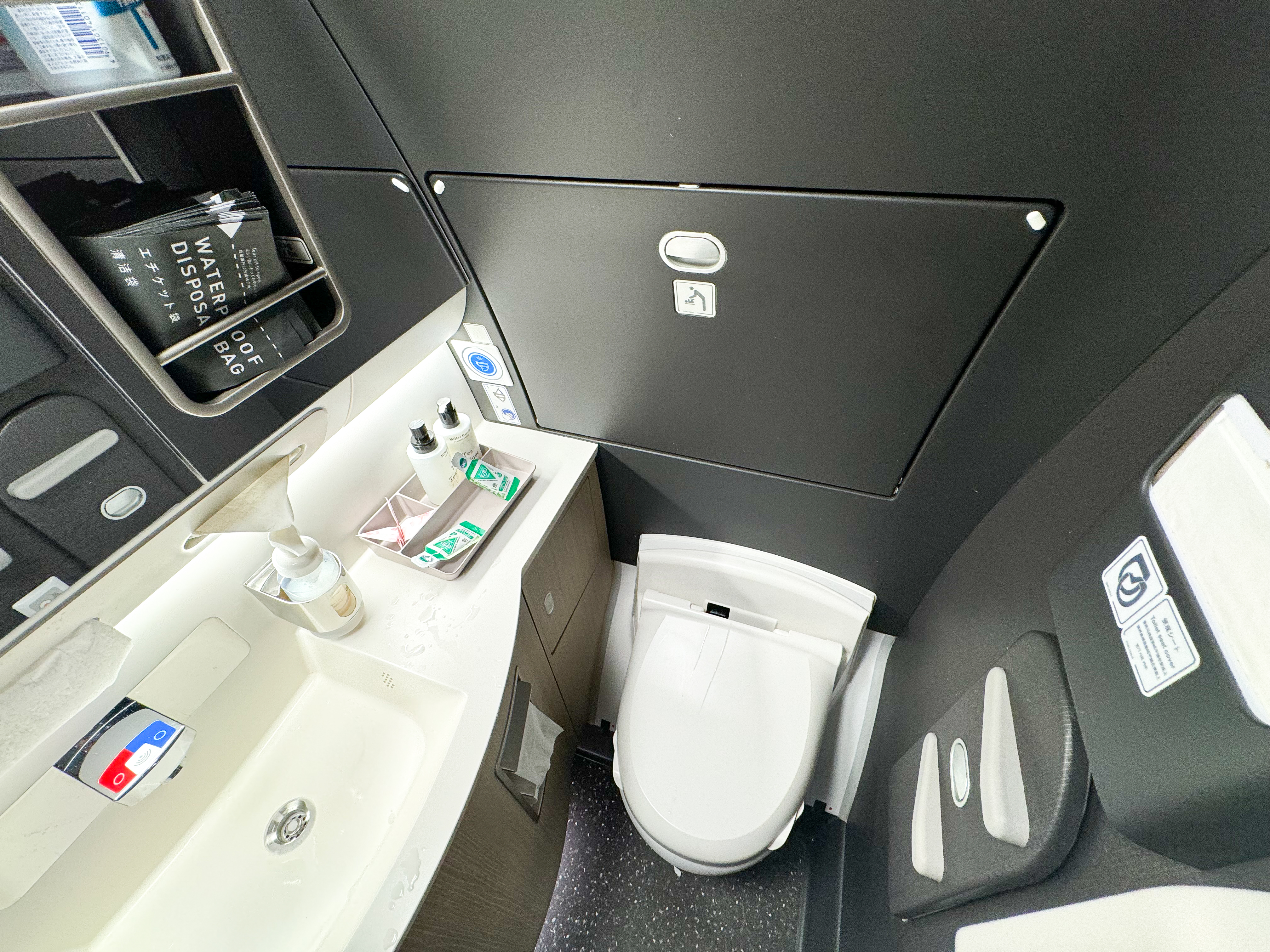 Japan Airlines A350 1000 business bathroom Japan Airlines A350 1000 business bathroom