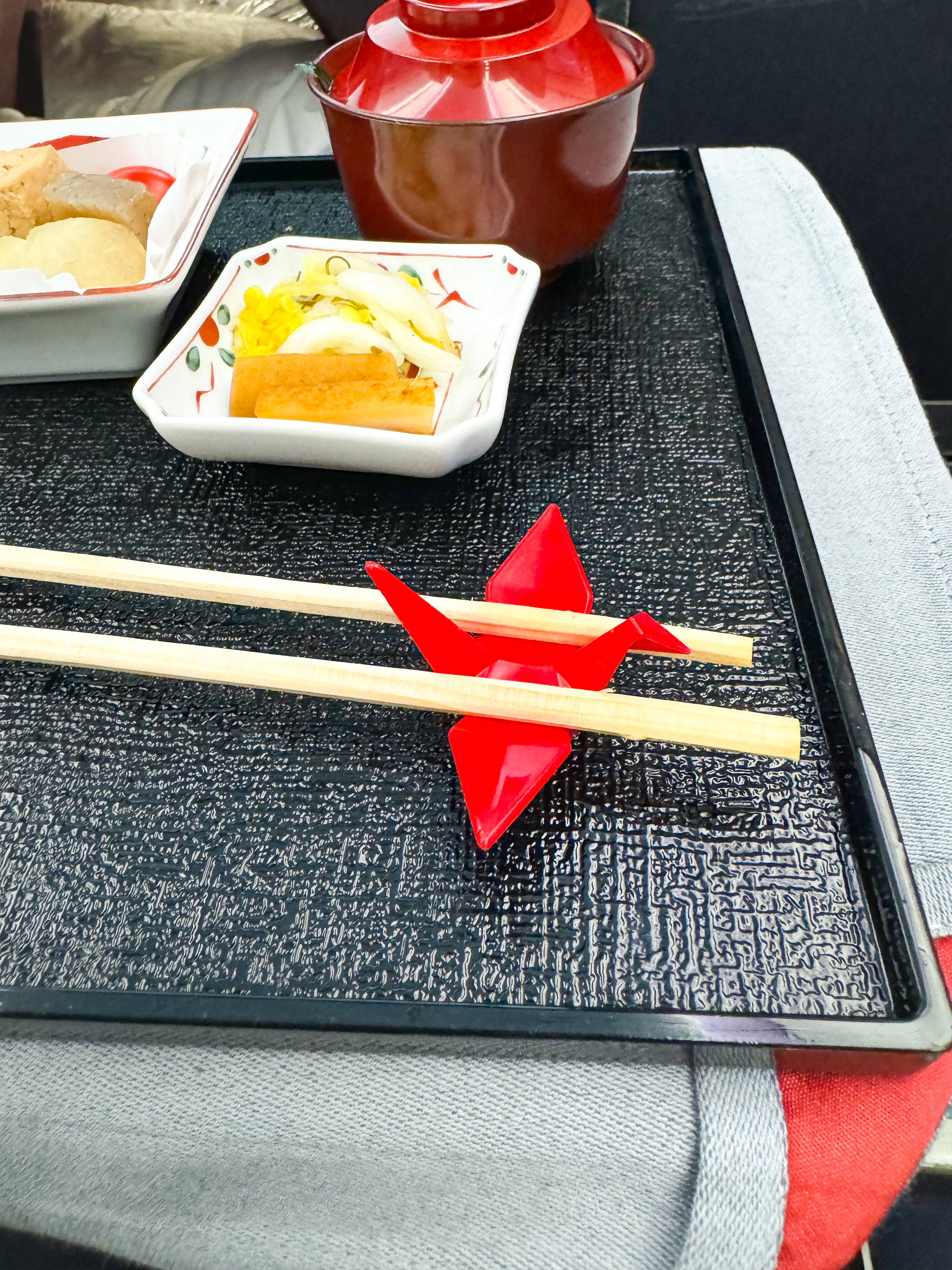 Japan Airlines A350 1000 business chopstic holder Japan Airlines A350 1000 business chopstic holder