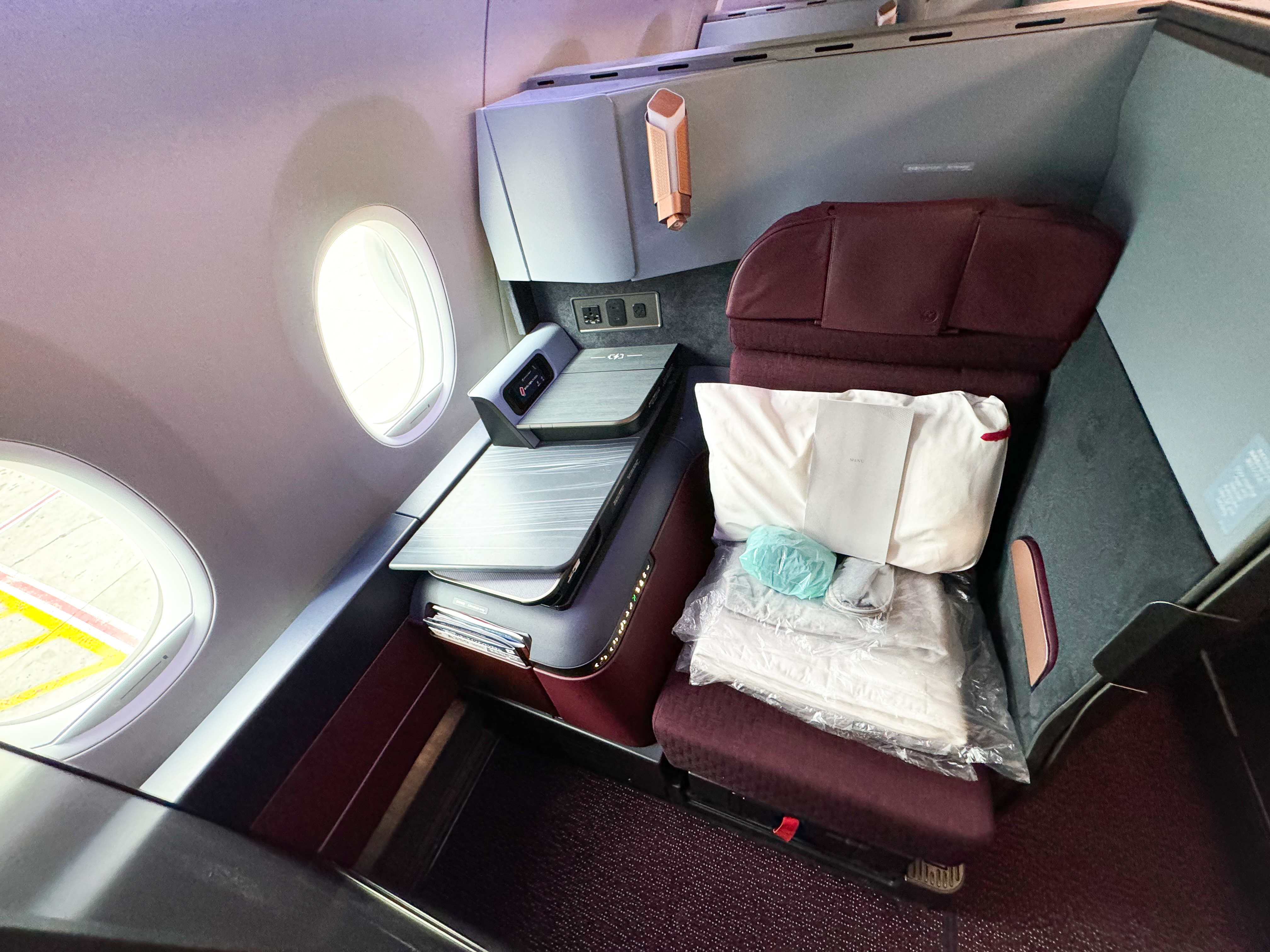 Japan Airlines A350 1000 business window seat Japan Airlines A350 1000 business window seat