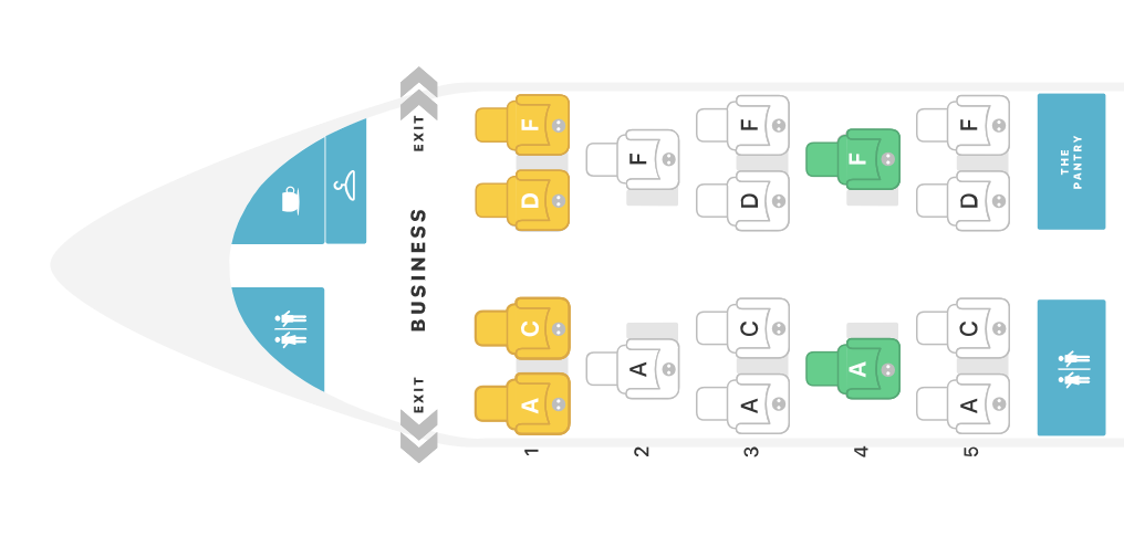 JetBlue Mint A321 seat layout JetBlue Mint A321 seat layout