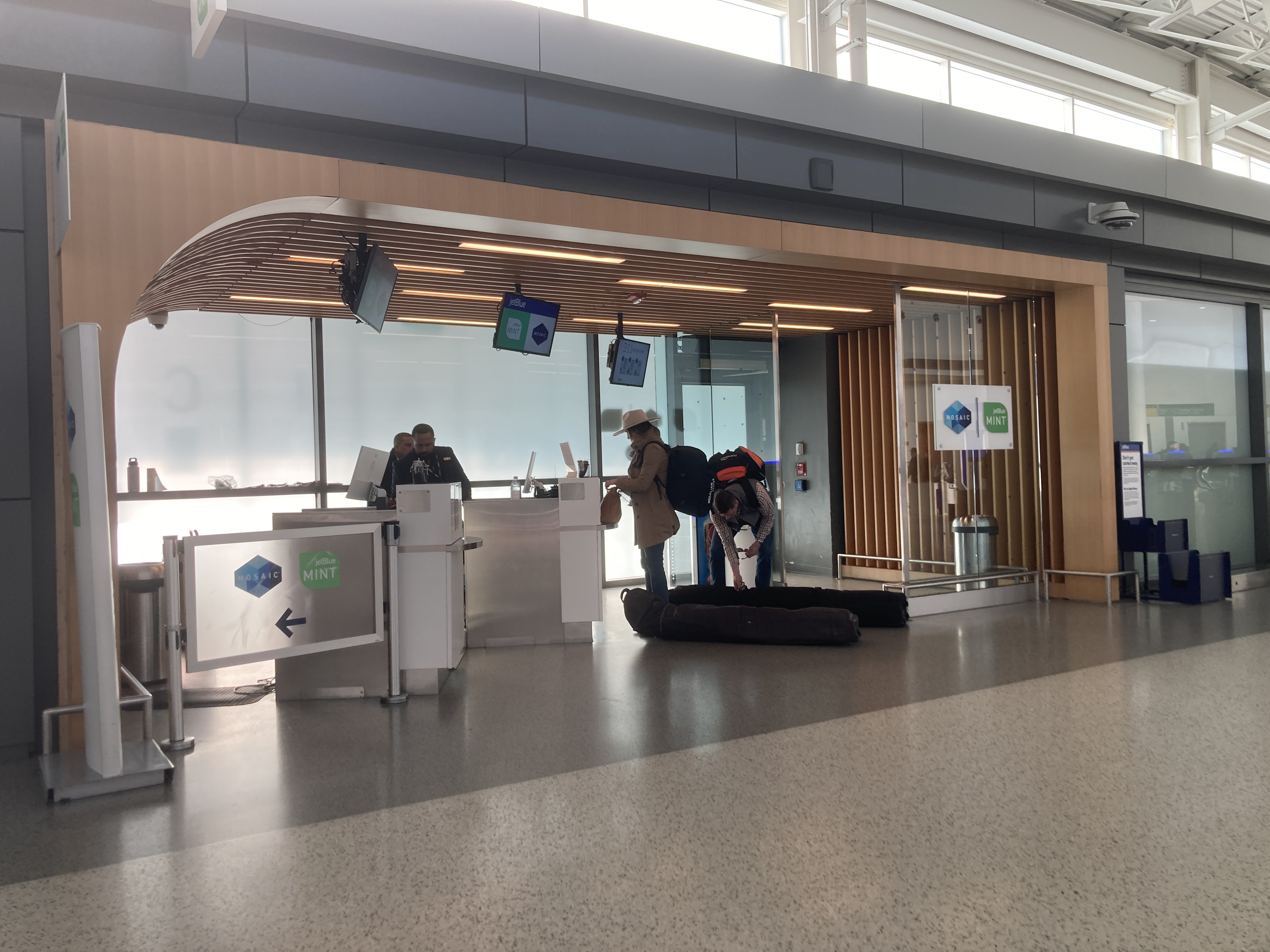 JetBlue Mint check in Terminal 5 JFK JetBlue Mint check in Terminal 5 JFK
