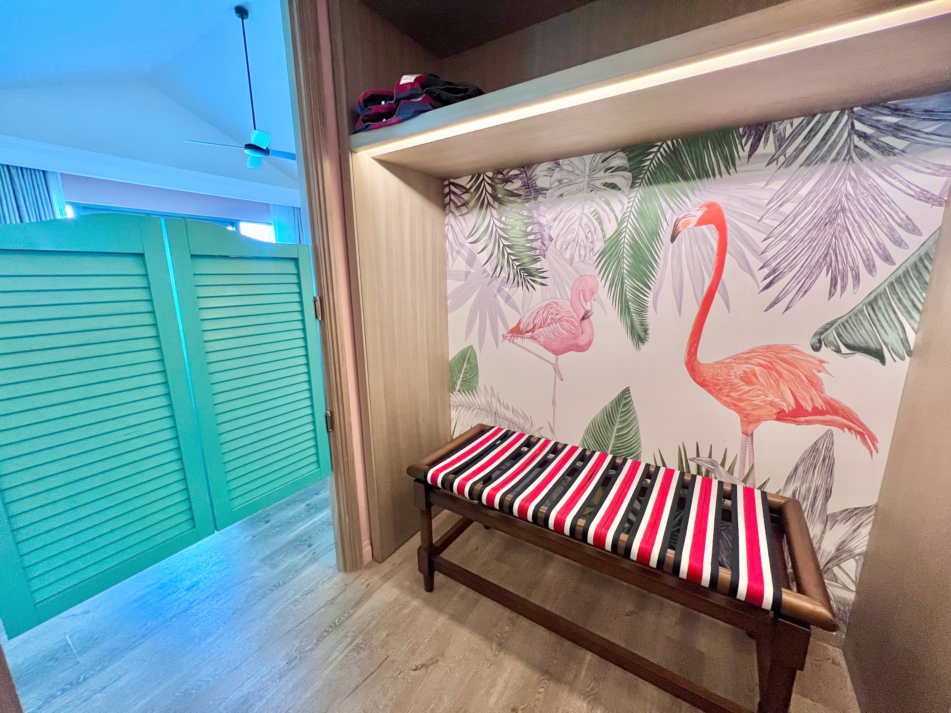 Le Meridien Maldives Closet with swinging doors