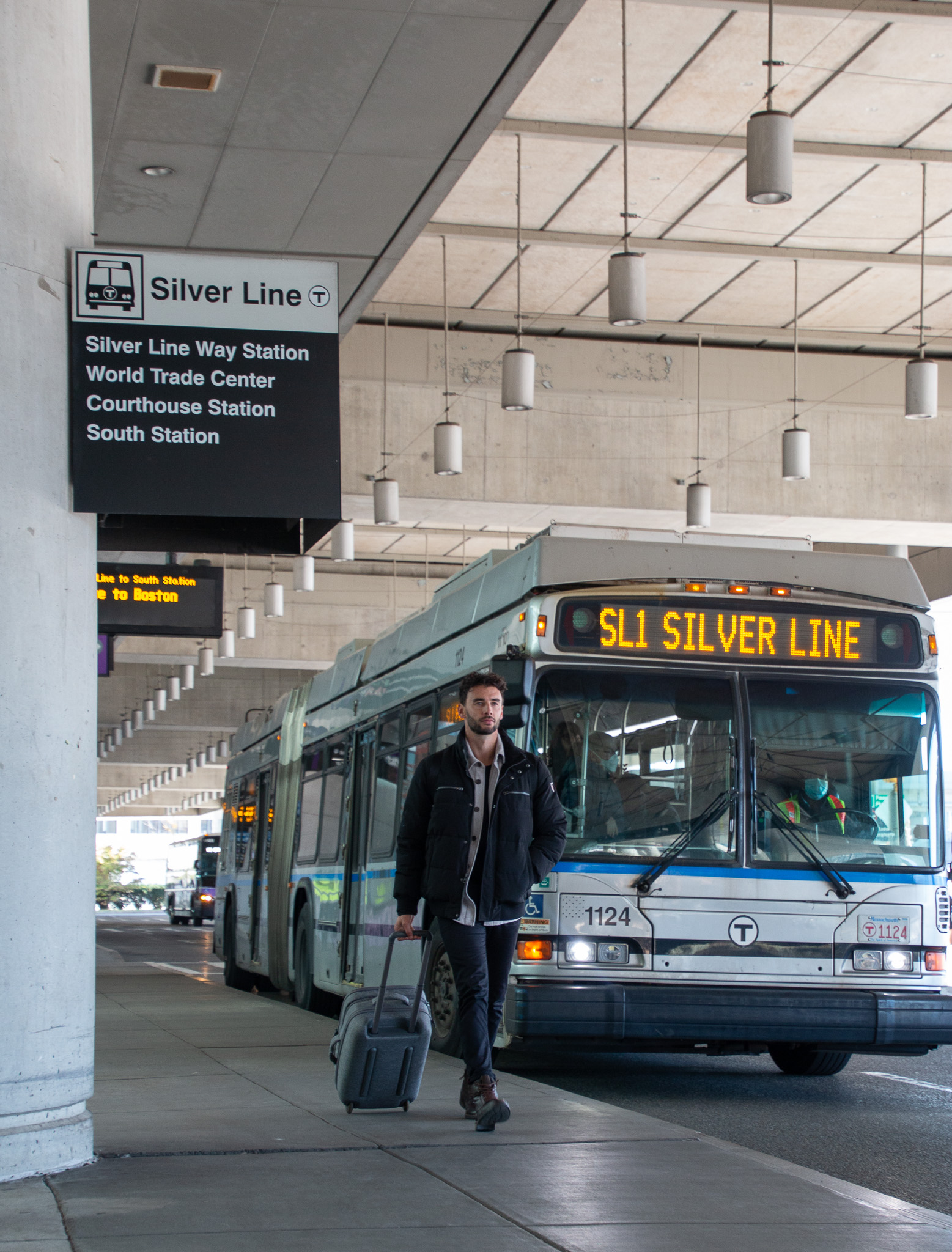 MBTA Silver Line bus MBTA Silver Line bus