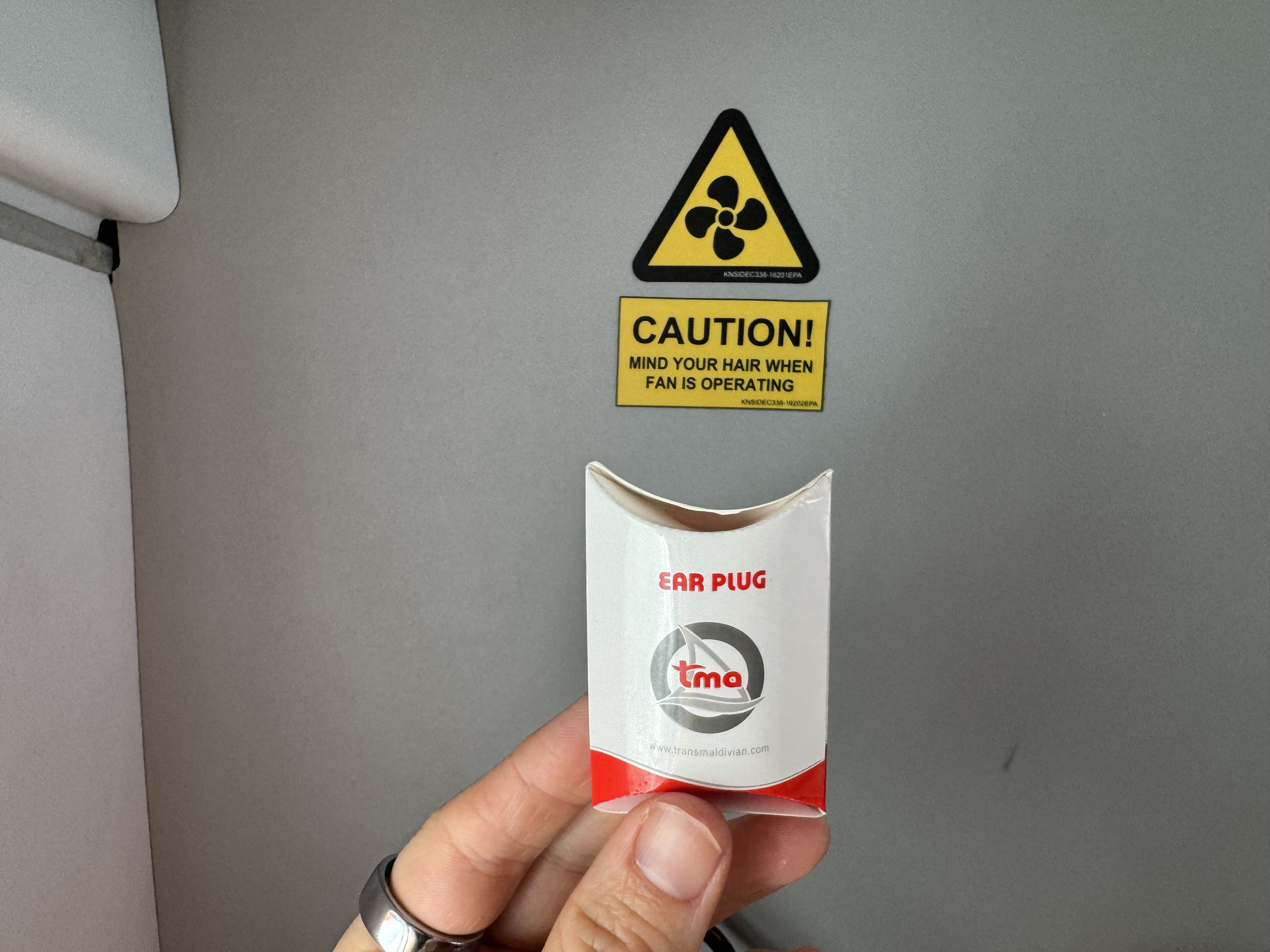 Maldives seaplane ear plugs