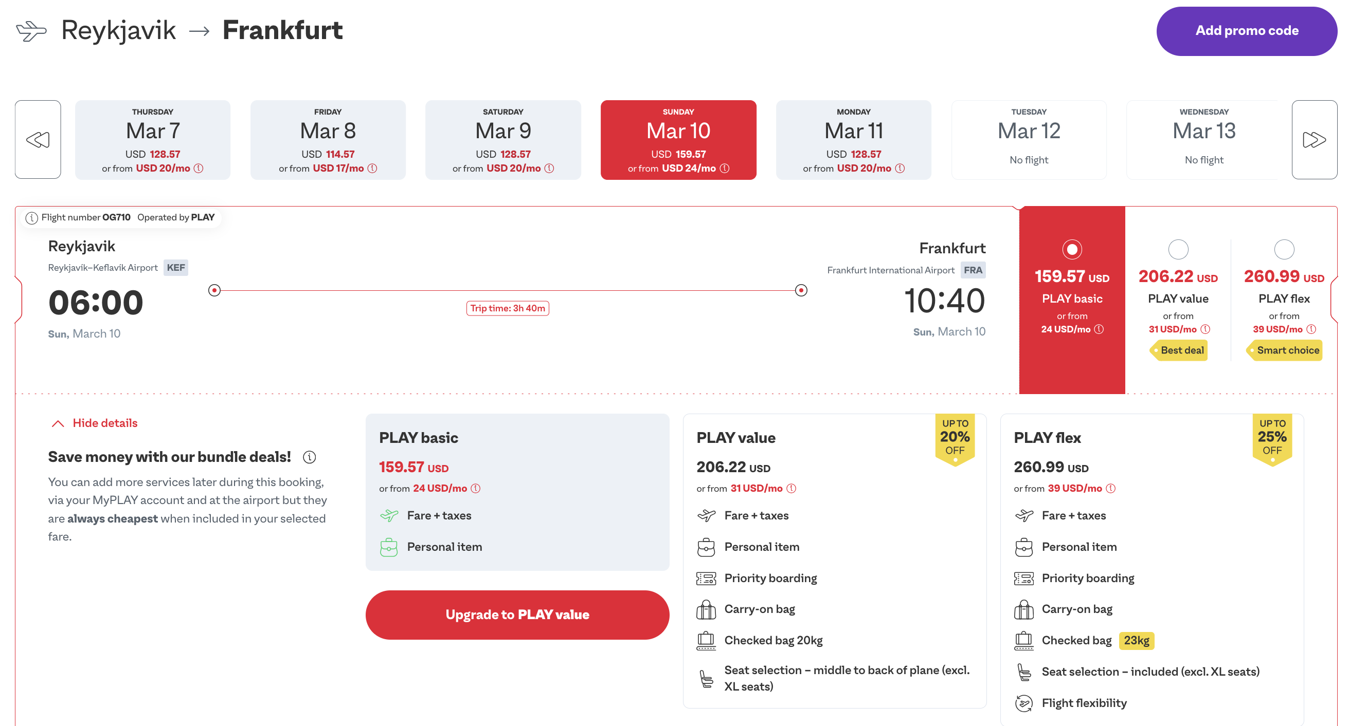 Play Iceland booking costs KEF FRA Play Iceland booking costs KEF FRA