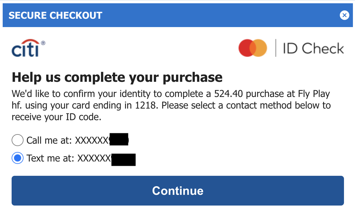 Play Iceland confirmation code during payment Play Iceland confirmation code during payment