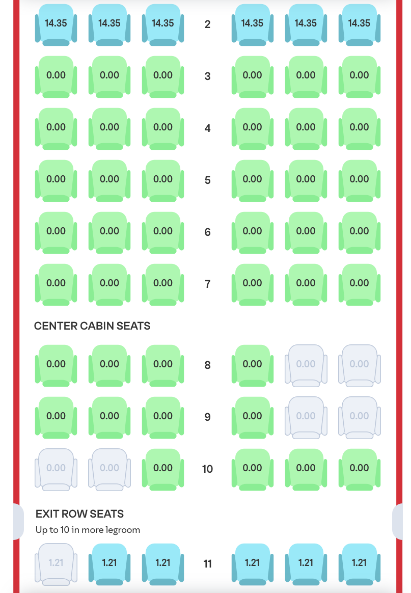 Play Iceland seat costs during booking Play Iceland seat costs during booking