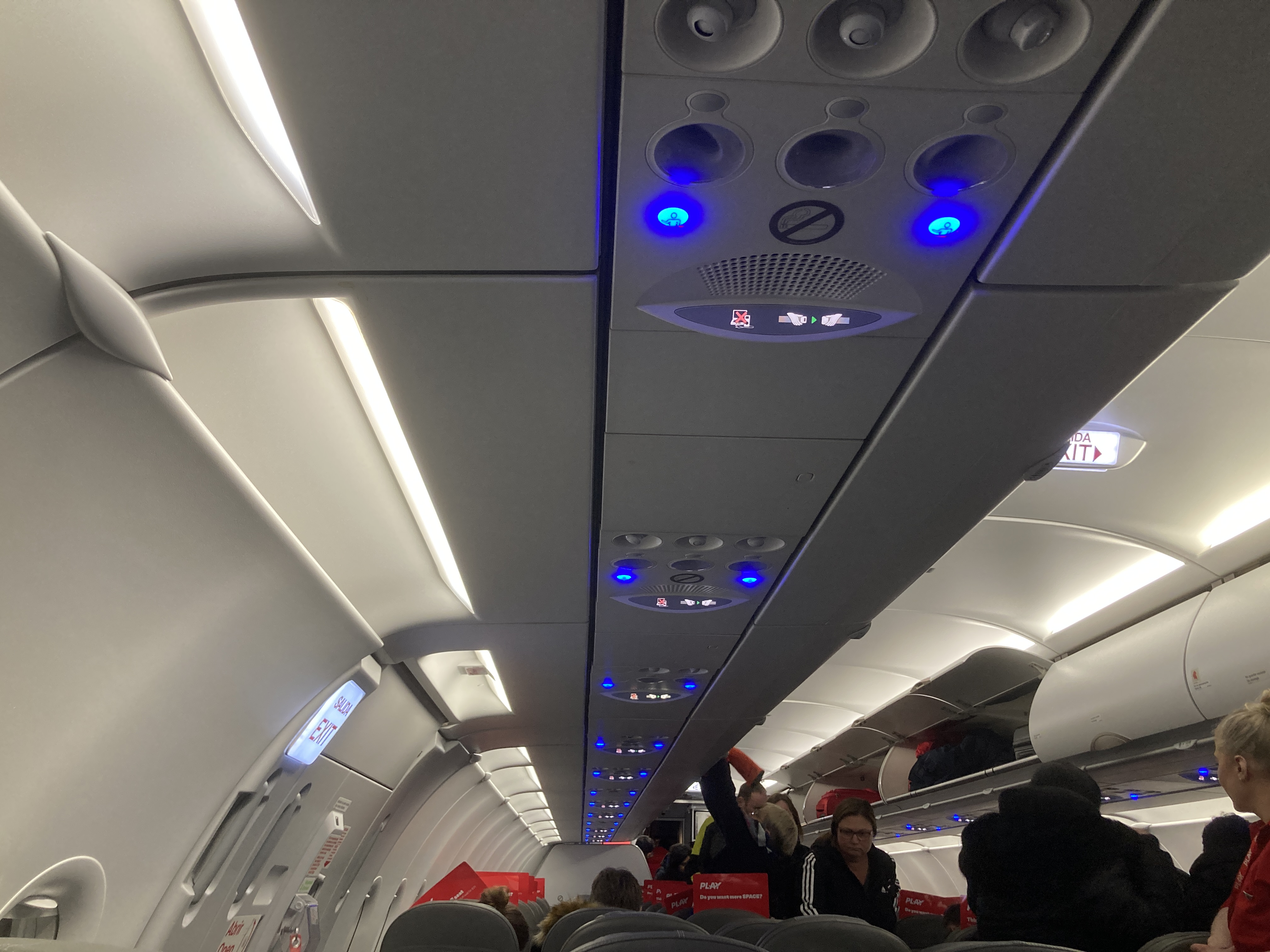 Play airline Iceland economy cabin A321neo Play airline Iceland economy cabin A321neo