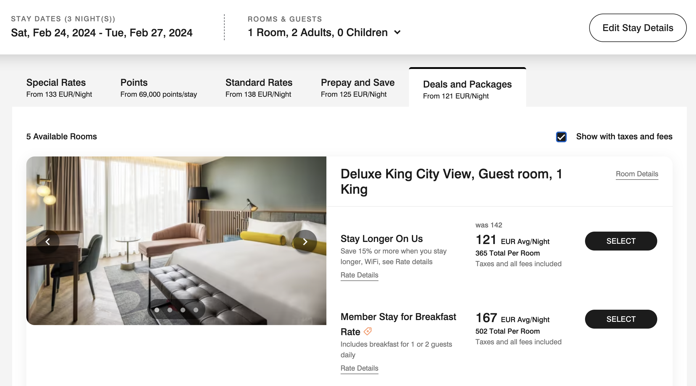 Renaissance Porto Lapa Hotel cash pricing