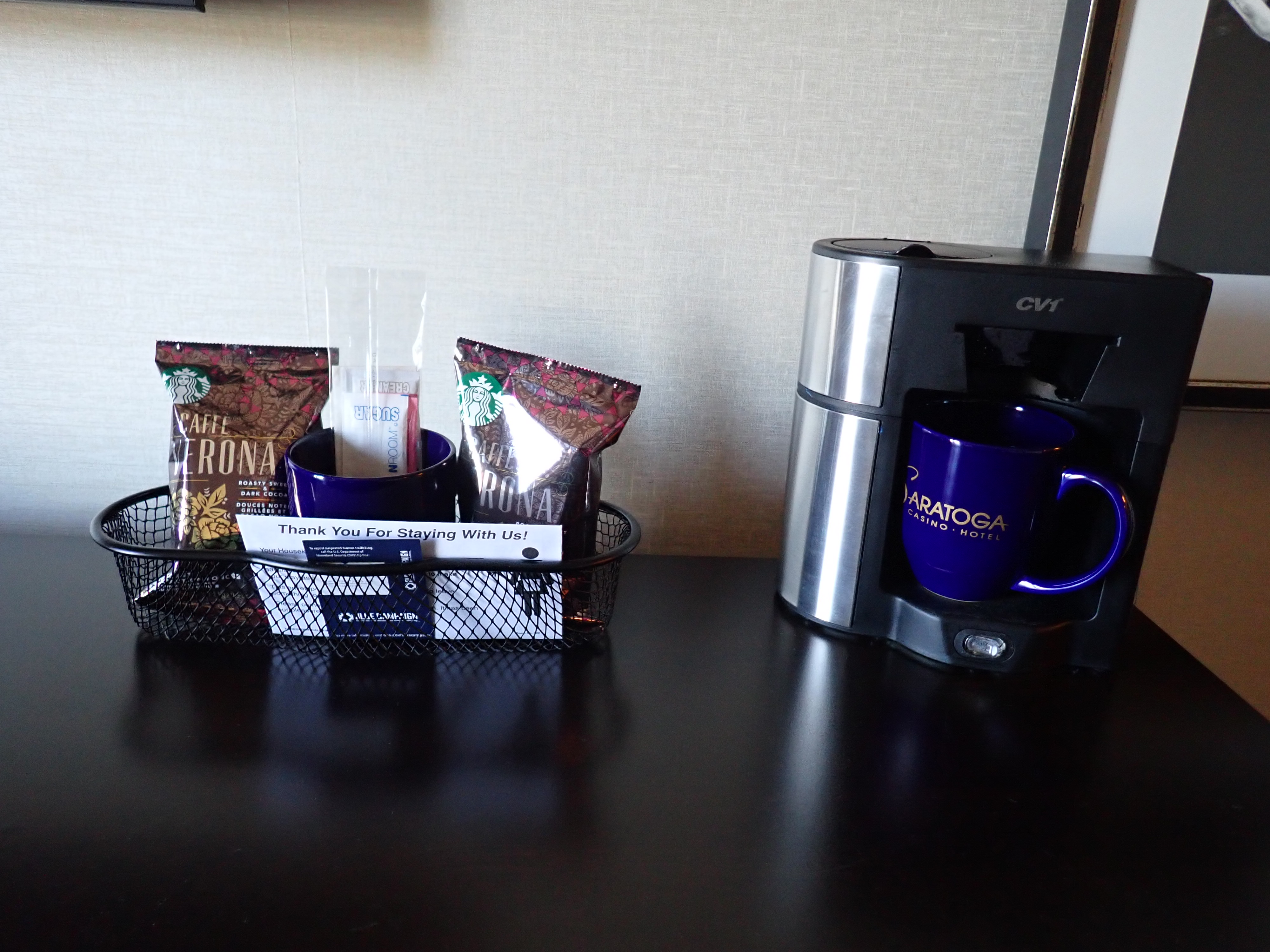 Saratoga Casino coffee maker