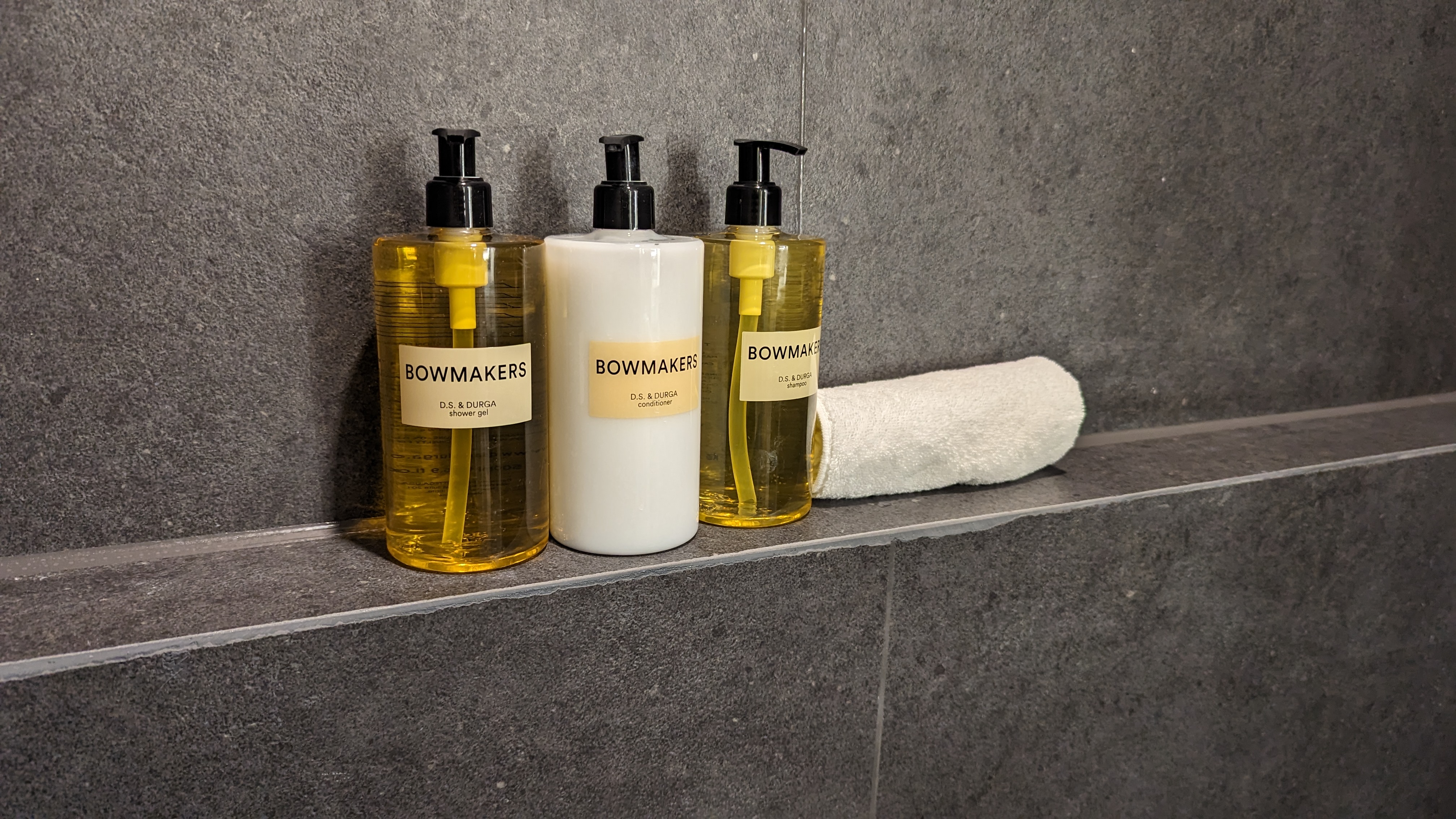 Thompson Houston guestroom bathroom shower amenities Thompson Houston guestroom bathroom shower amenities