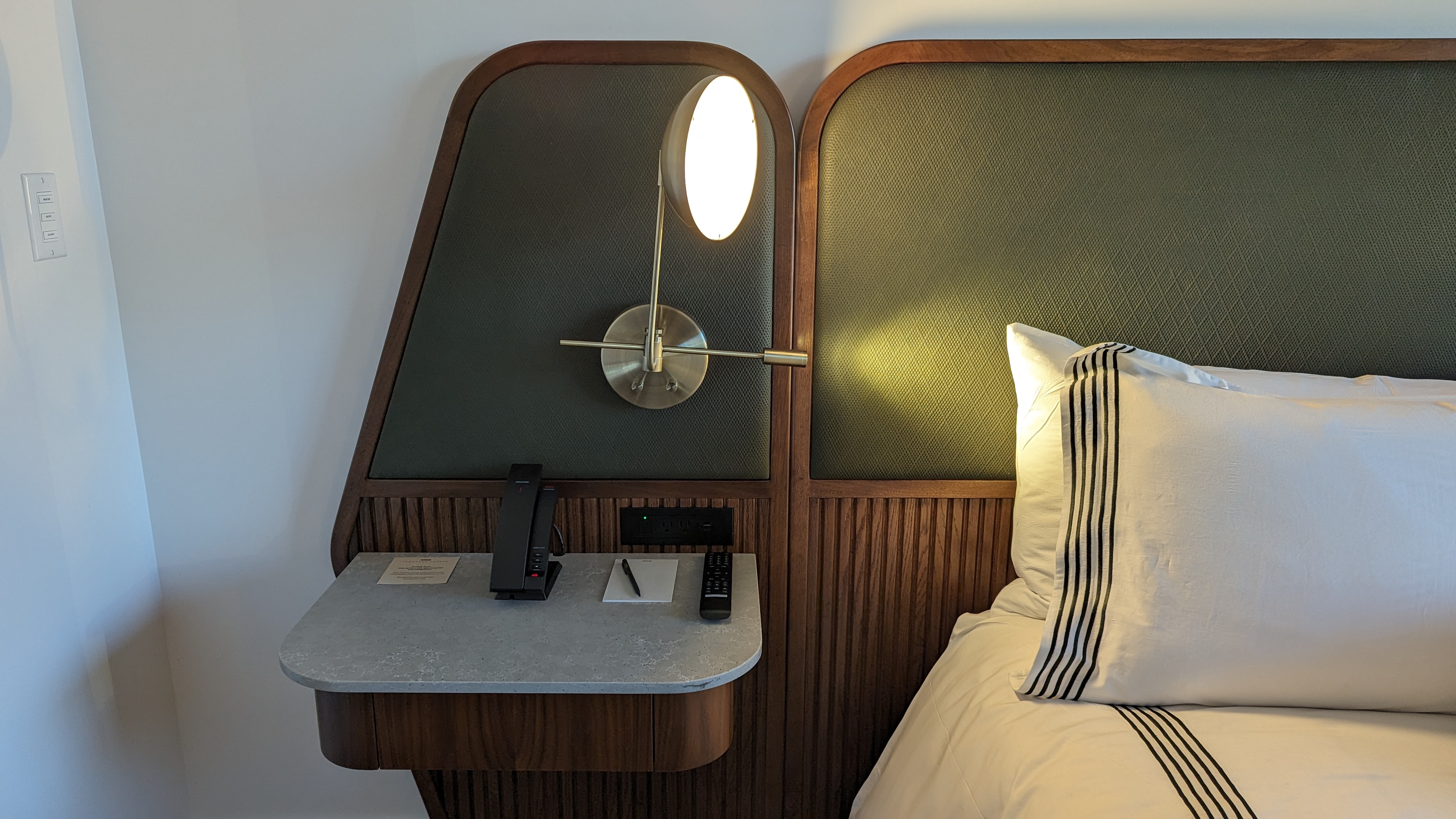 Thompson Houston guestroom bedroom nightstand Thompson Houston guestroom bedroom nightstand