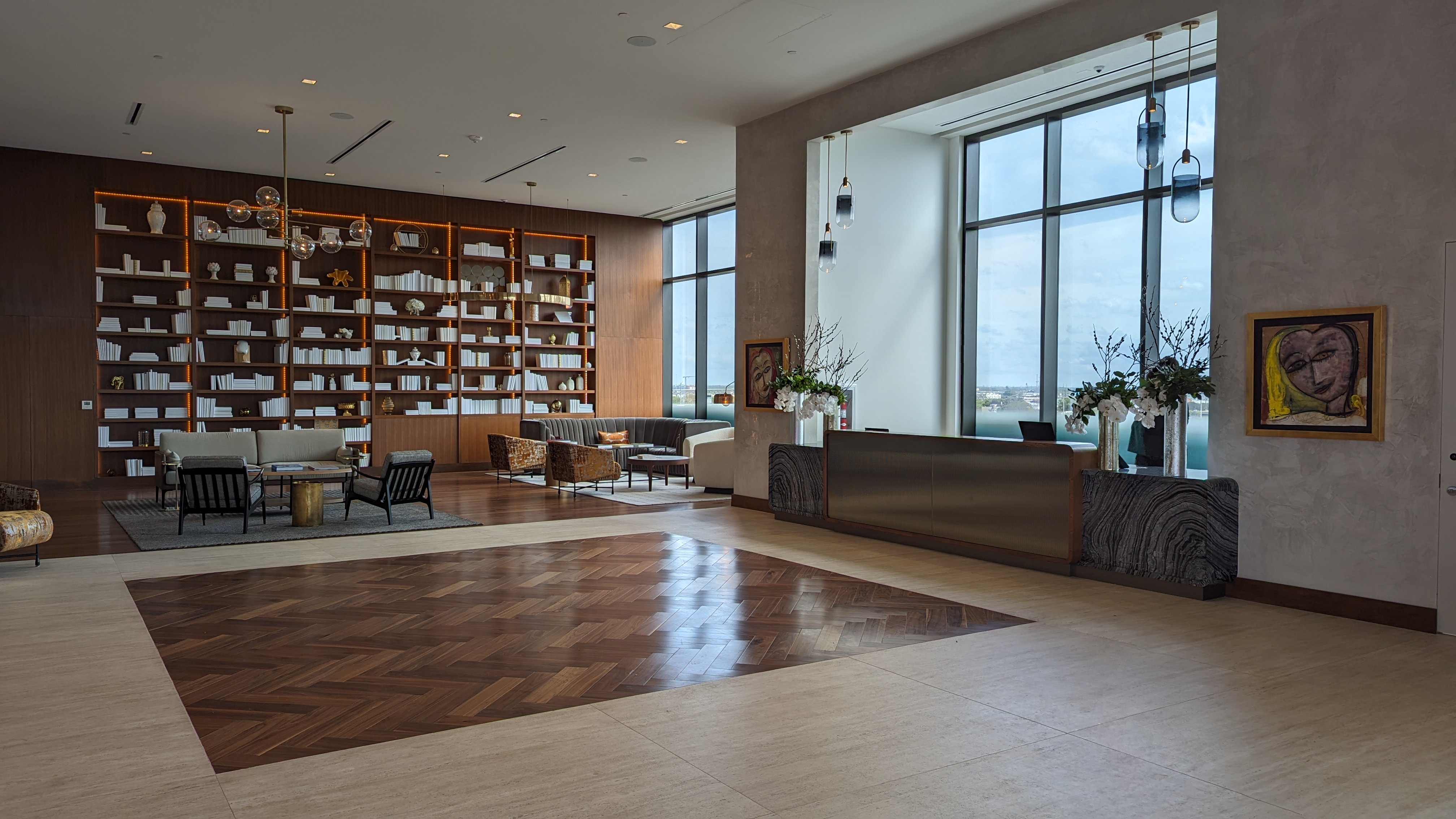 Thompson Houston lobby daytime Thompson Houston lobby daytime