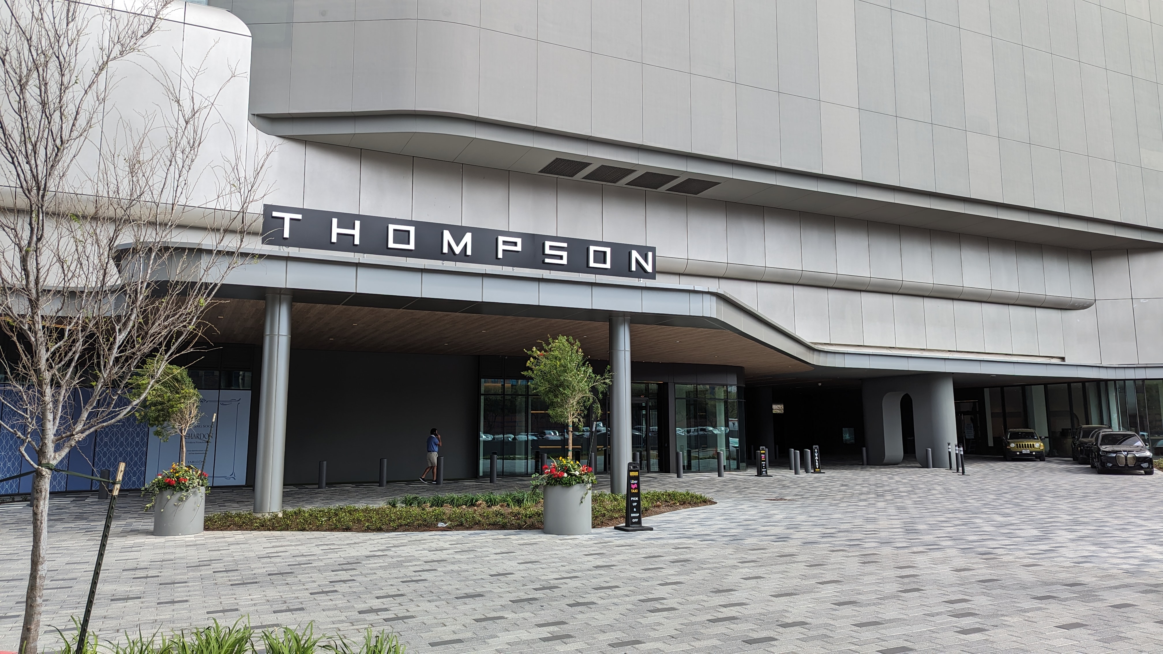 Thompson Houston parking valet front entrance Thompson Houston parking valet front entrance