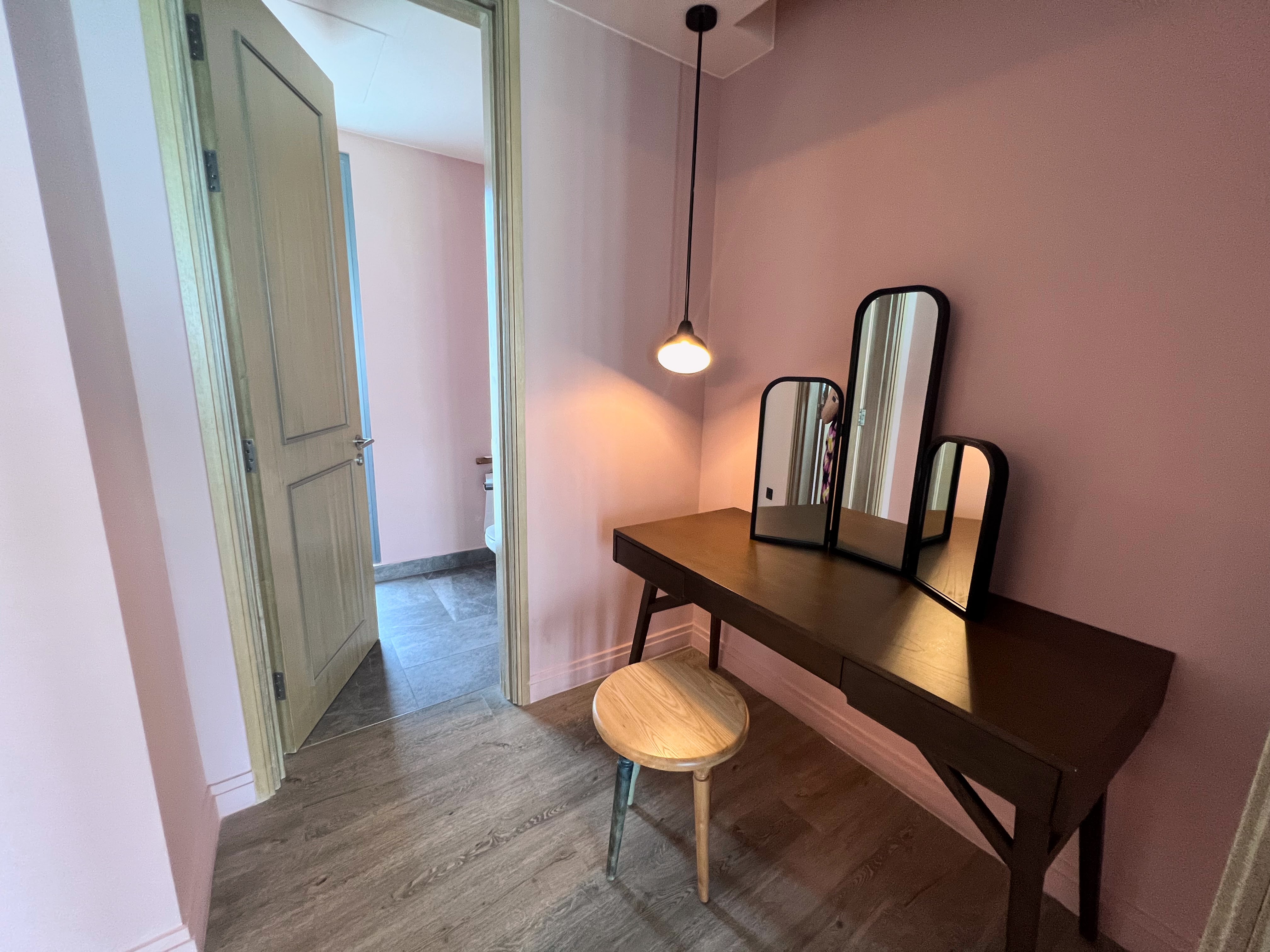 Vanity area and toilet at Le Meridien Maldives