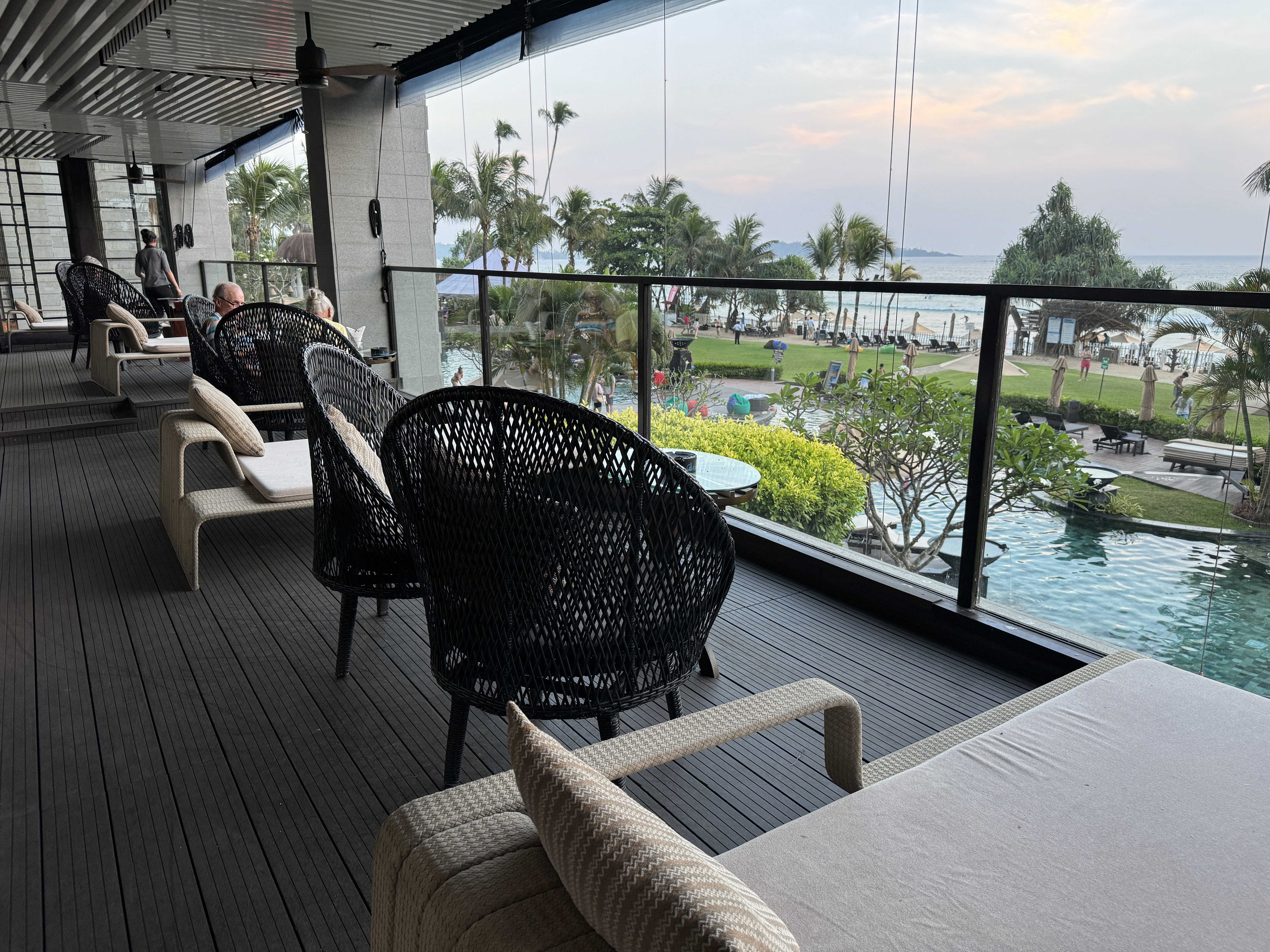 Weligama Bay Marriott Tides patio