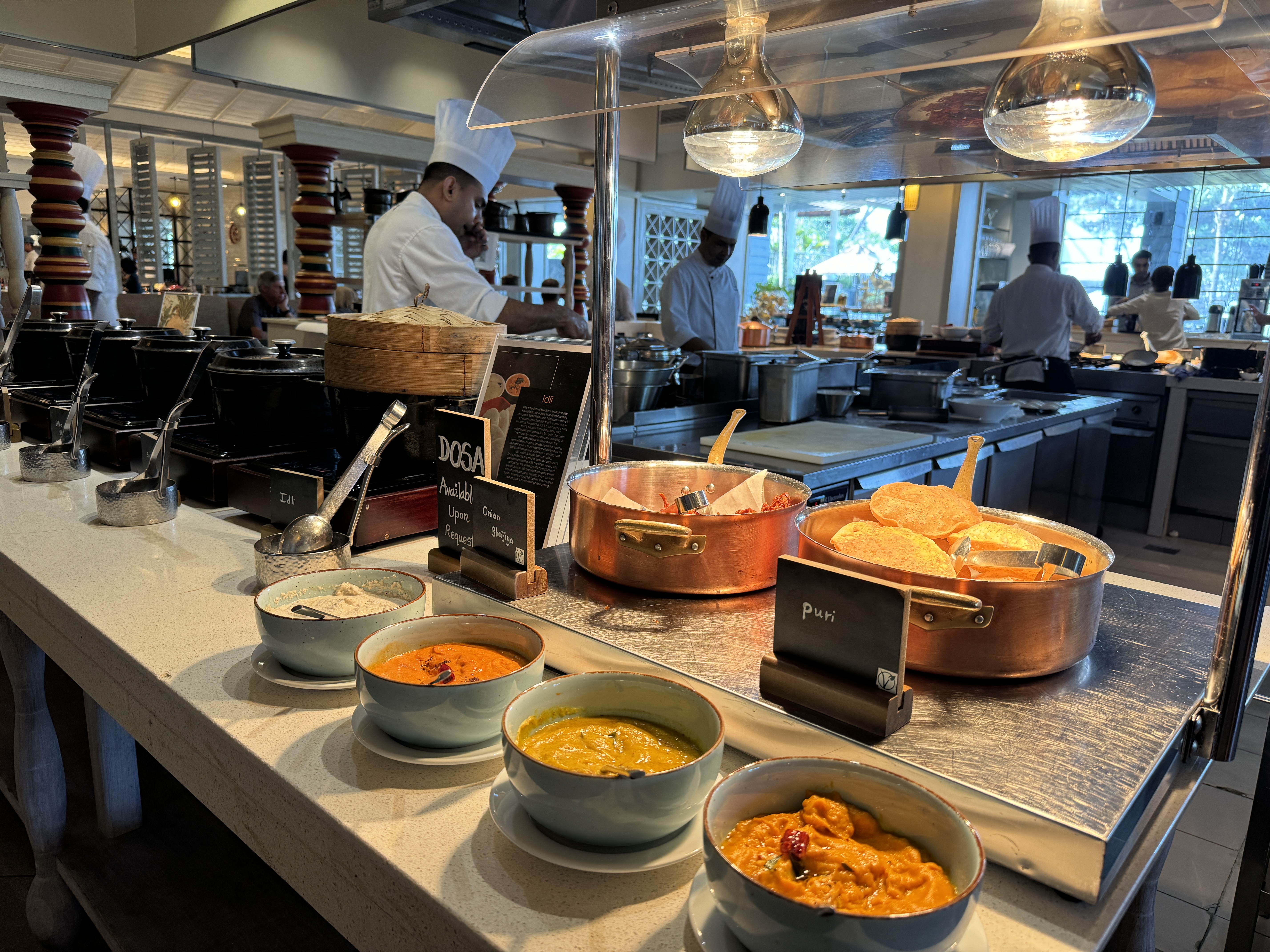 Weligama Bay Marriott Weligama Kitchen breakfast Indian station