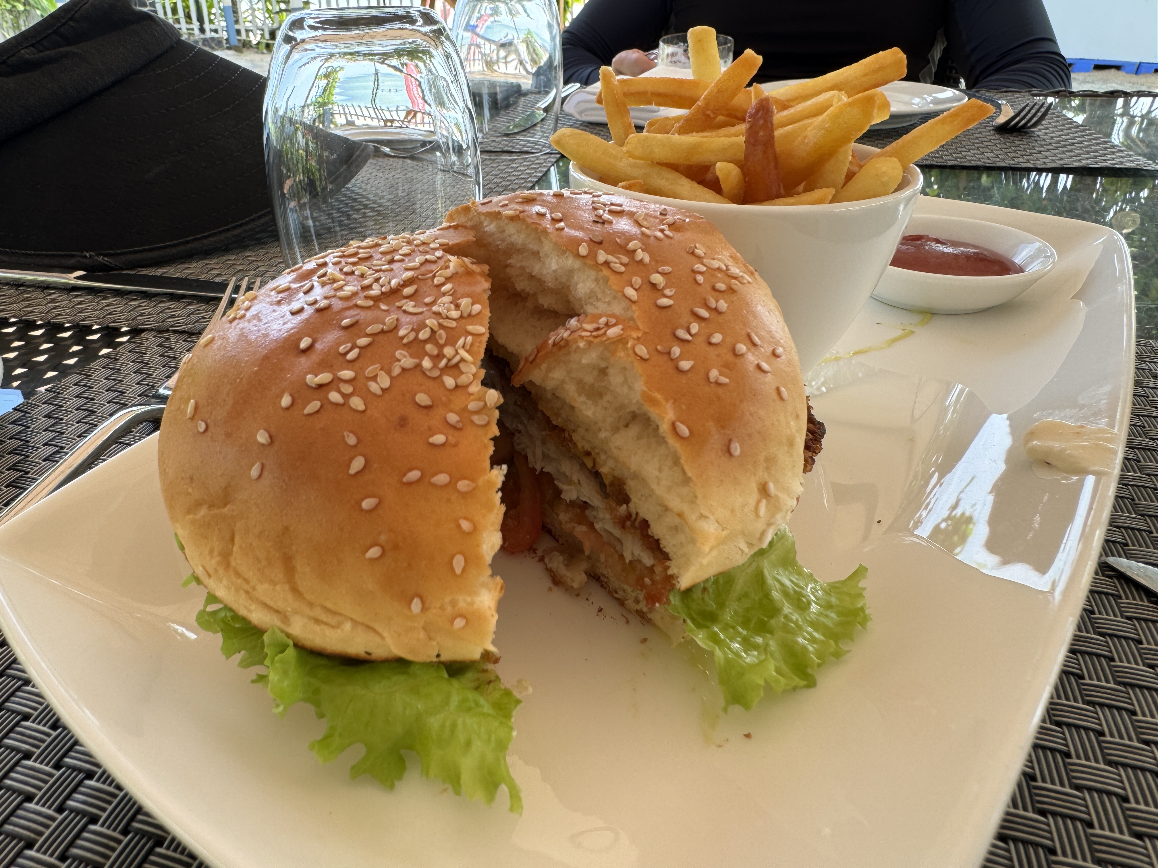 Weligama Bay Marriott fish sandwich